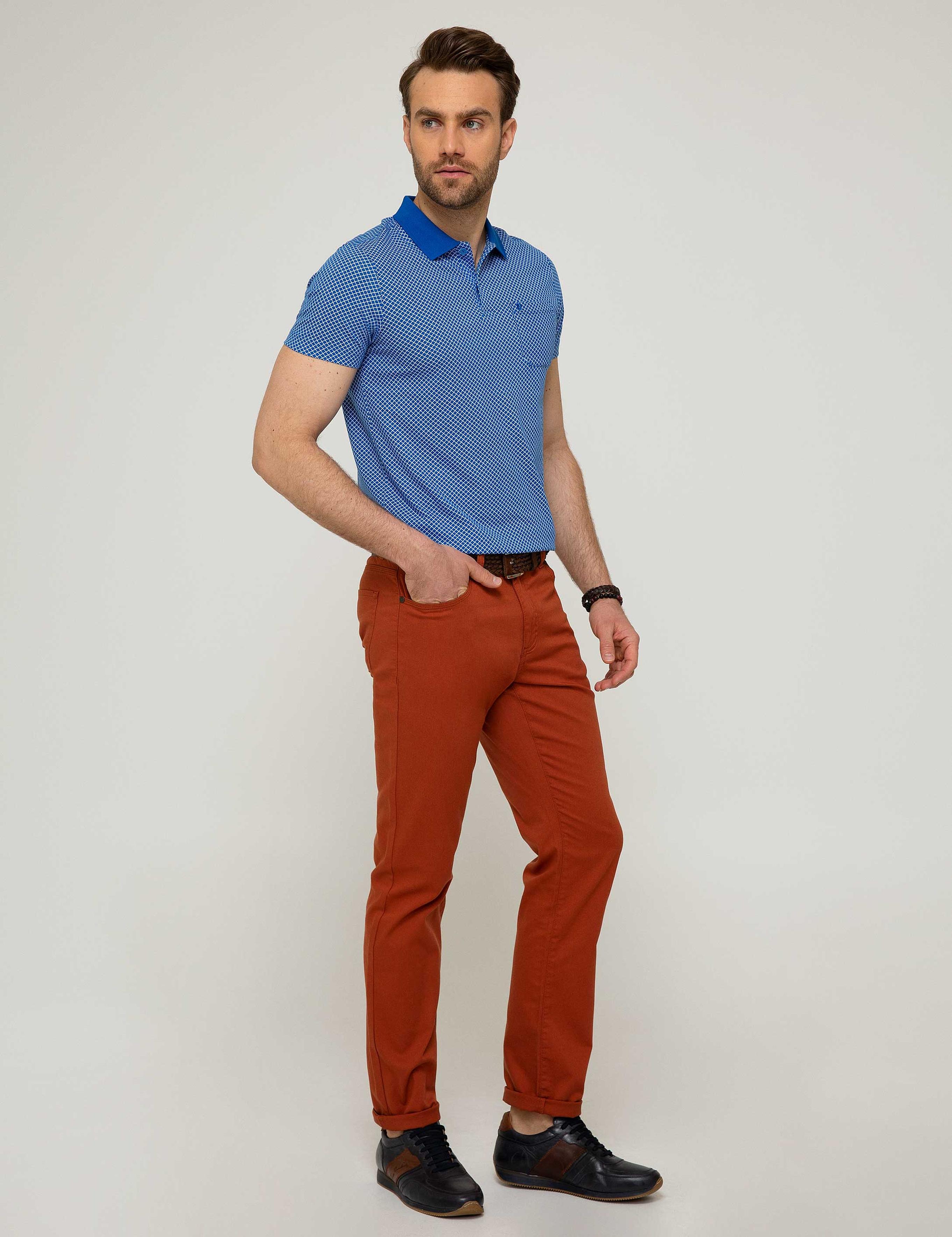 Kiremit Slim Fit Chino Pantolon