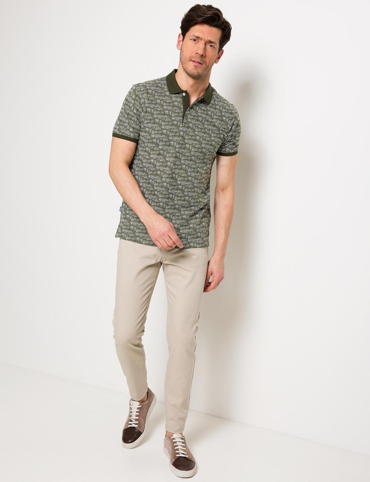 Yeşil Slim Fit Tişört