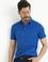 Saks Mavi Slim Fit Polo Yaka Basic T-Shirt