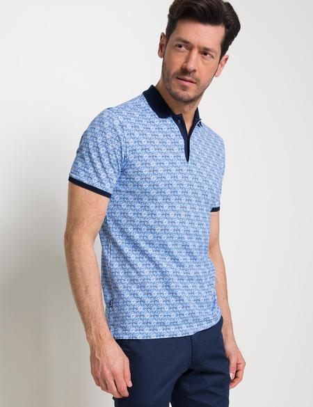 Lacivert Slim Fit Polo Yaka T-Shirt