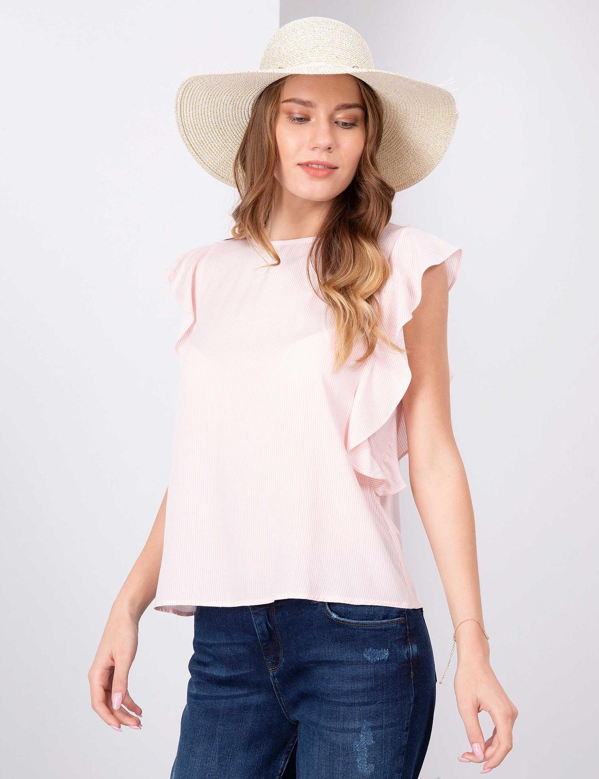Pembe Regular Fit Bluz