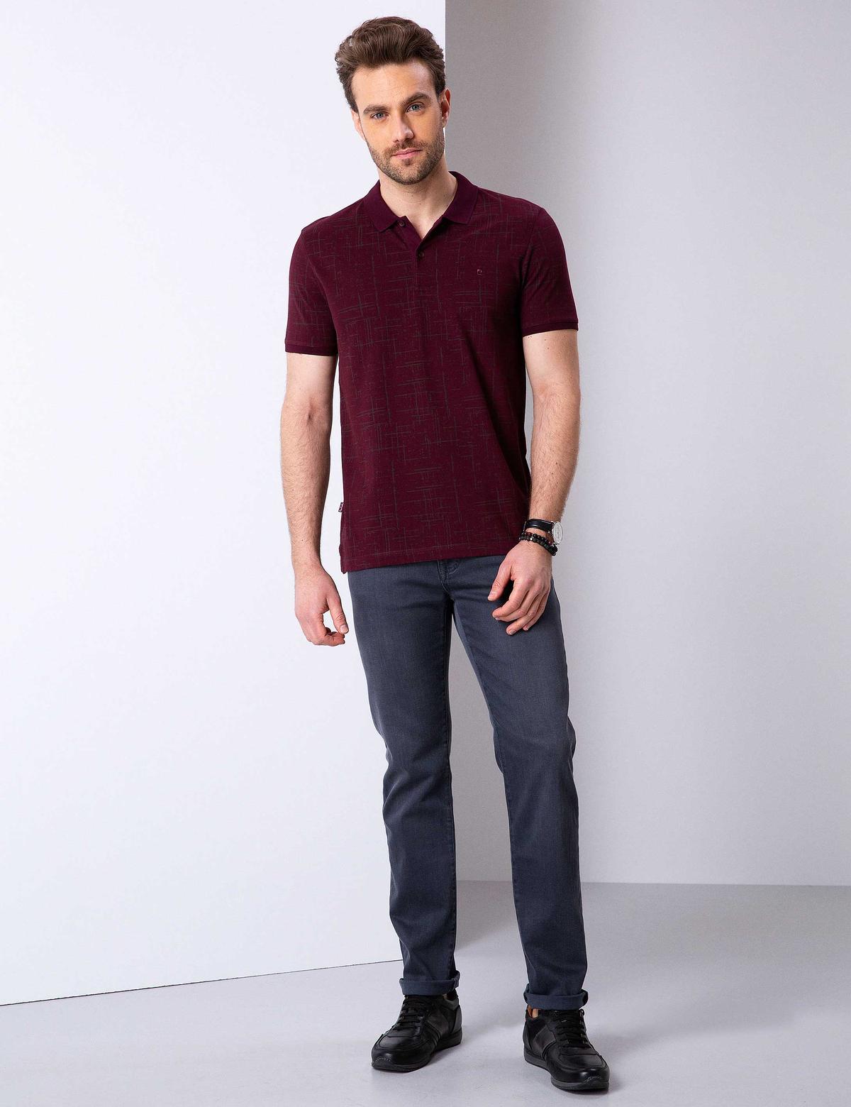 Antrasit Straight Fit Denim Pantolon
