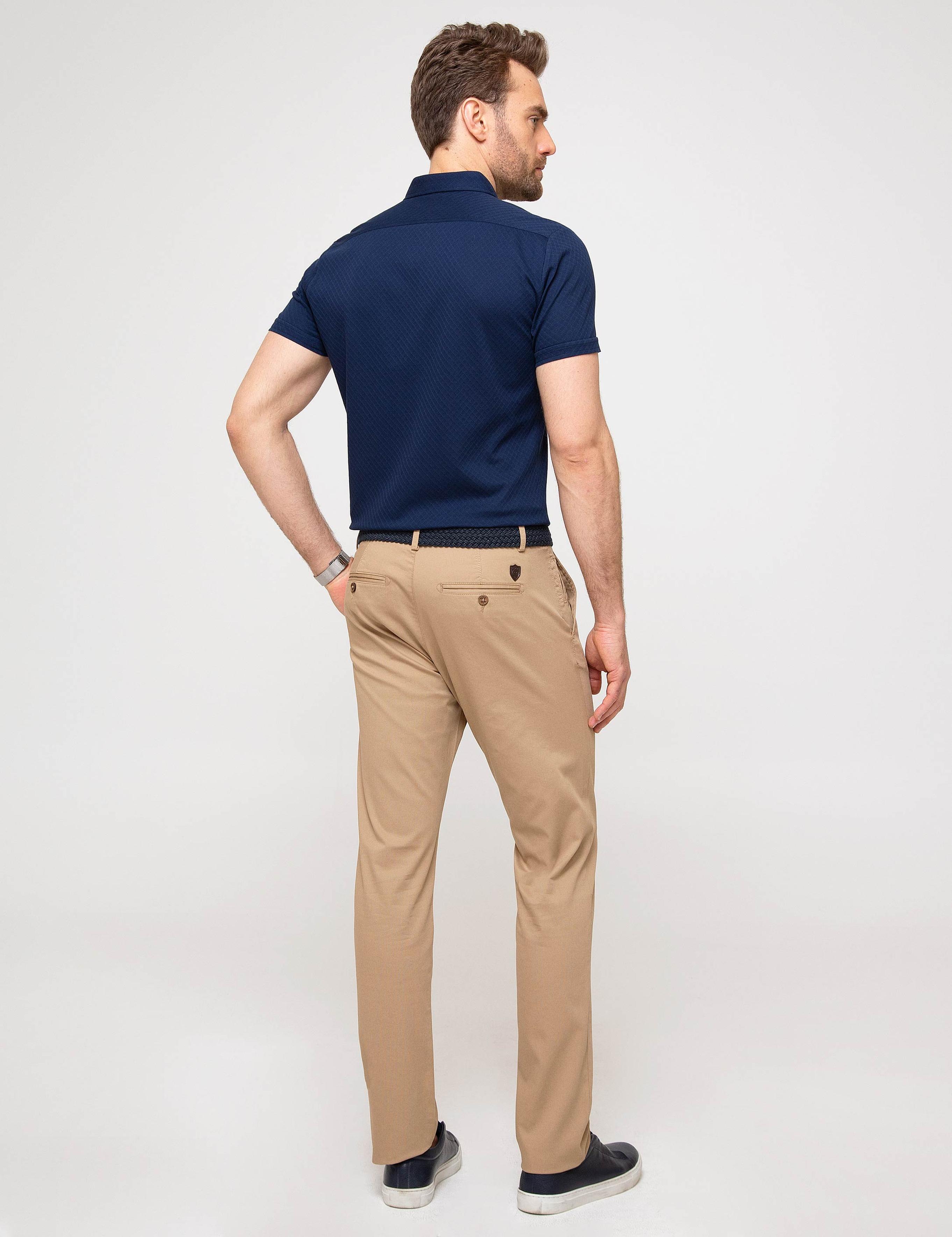 Camel Slim Fit Chino Pantolon