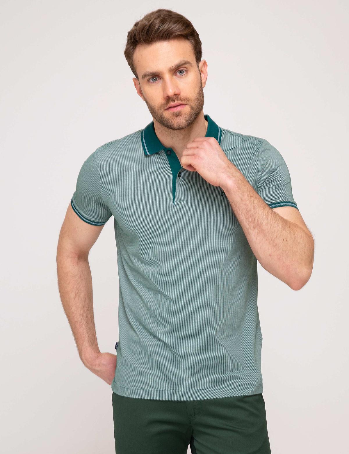 Koyu Yeşil Slim Fit Tişört