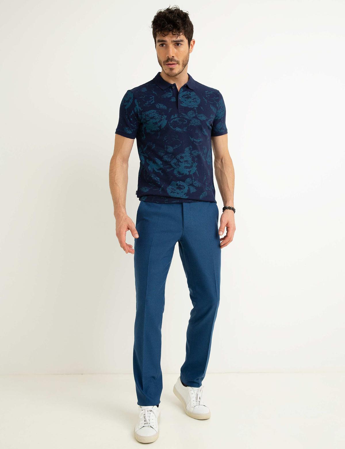 Lacivert Slim Fit Tişört