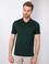 Koyu Yeşil Regular Fit Polo Yaka Basic T-Shirt