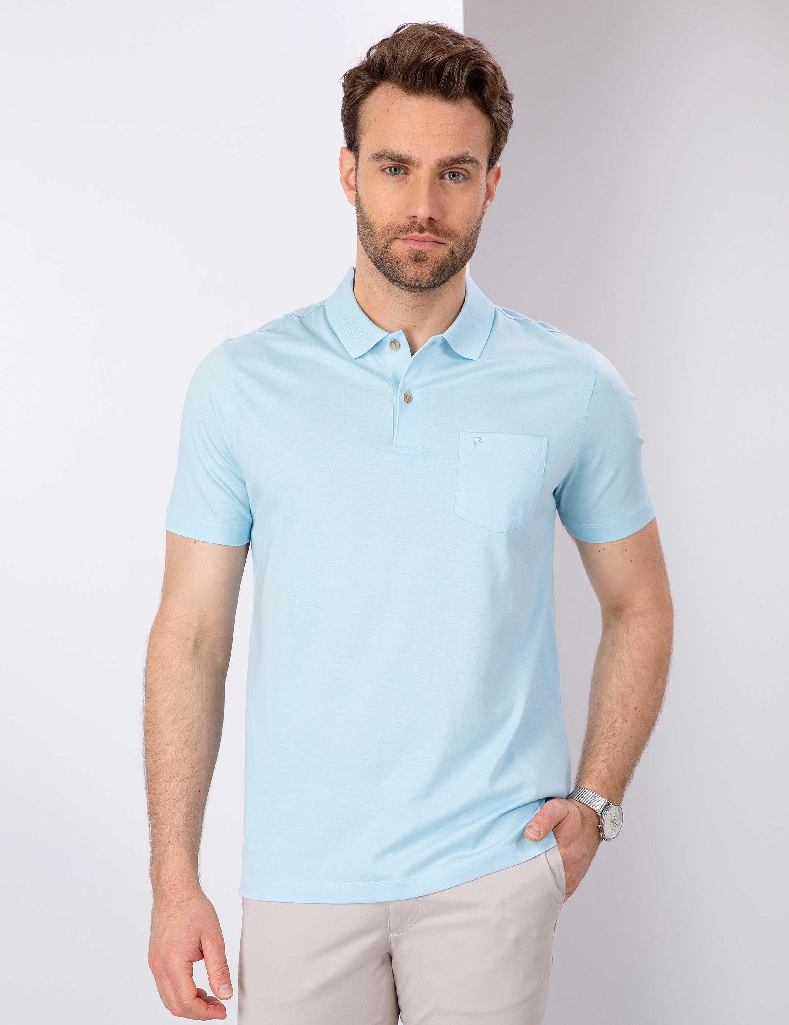 Açık Mavi Regular Fit Basic Tişört
