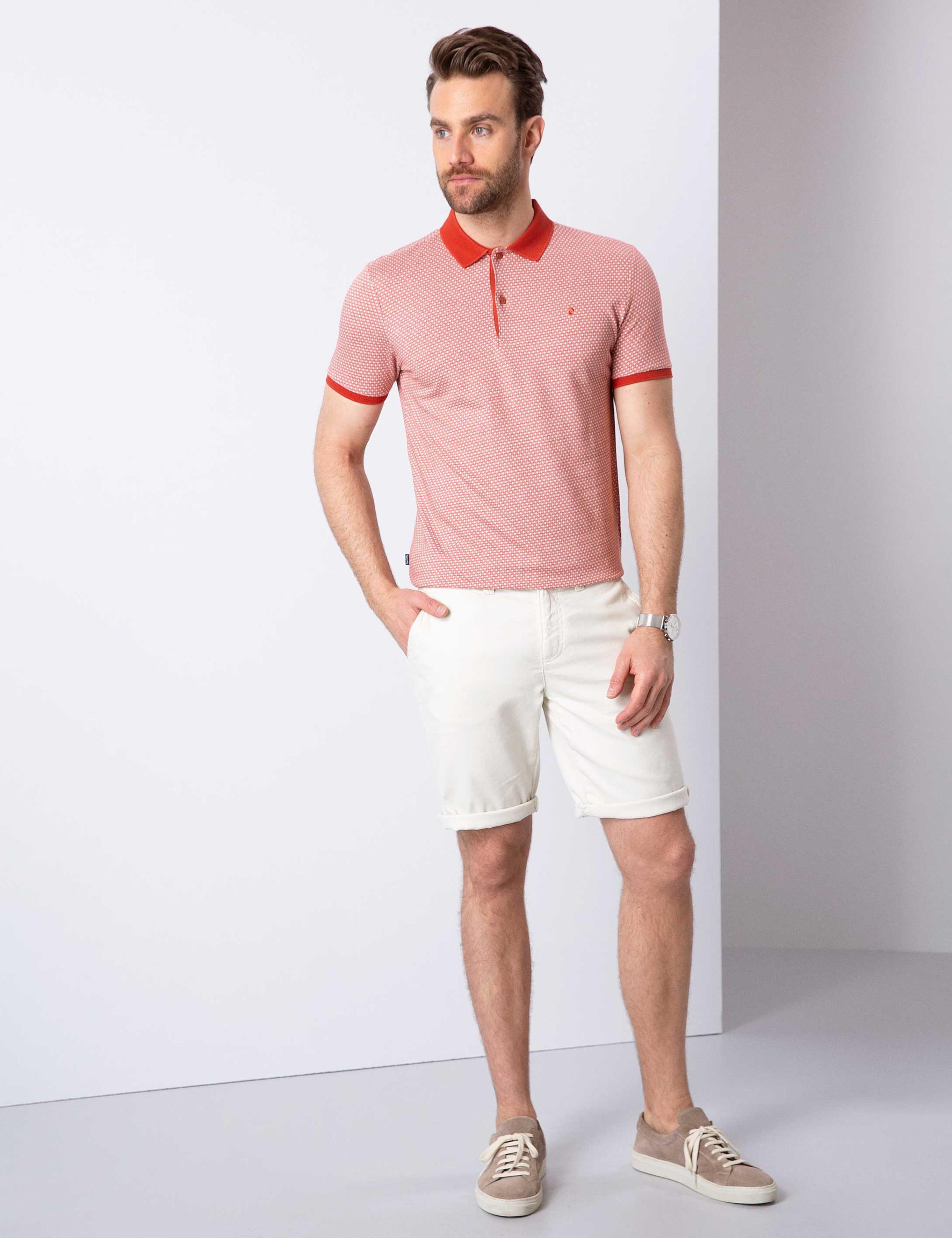 Kiremit Slim Fit Polo Yaka T-Shirt