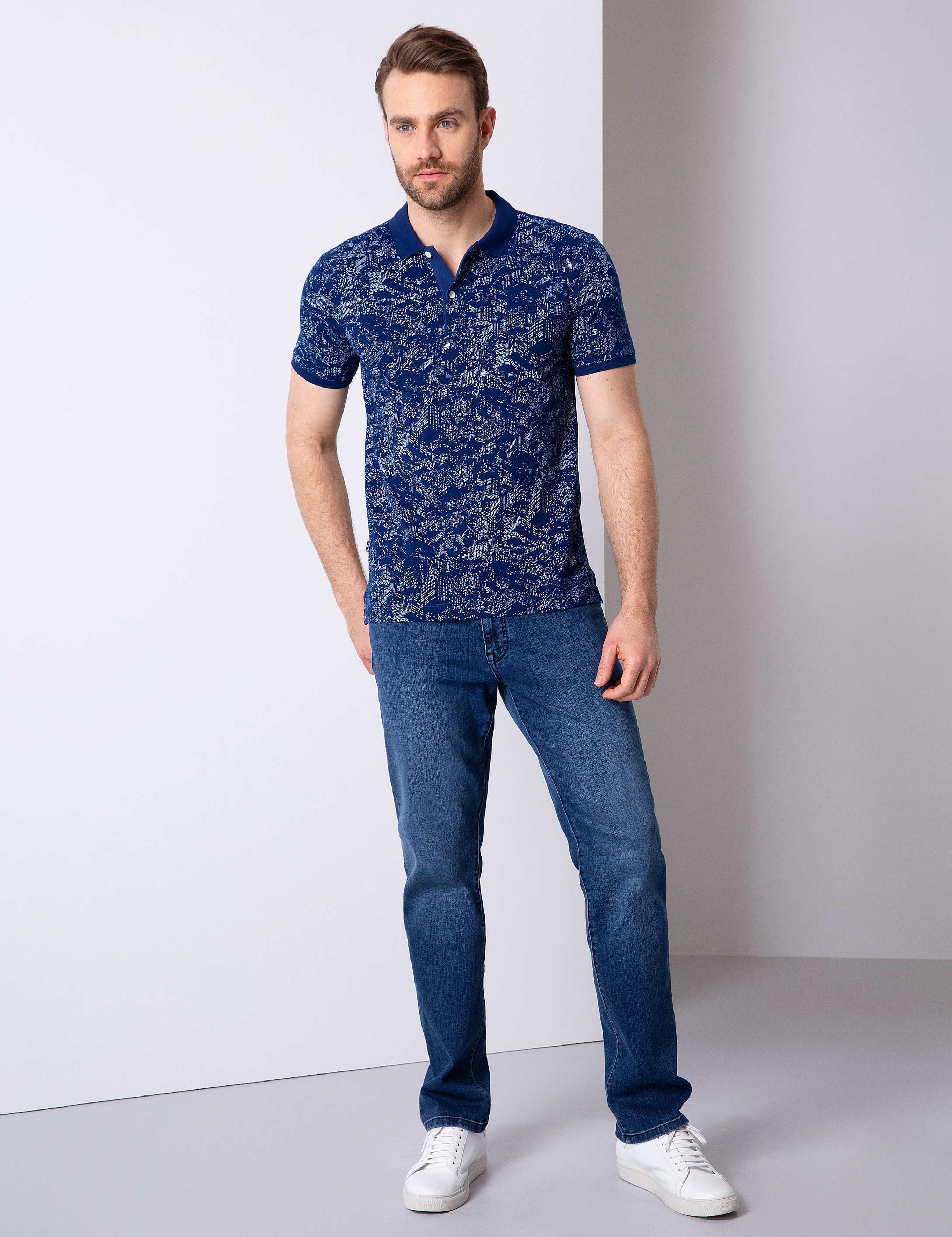 Lacivert Slim Fit Tişört
