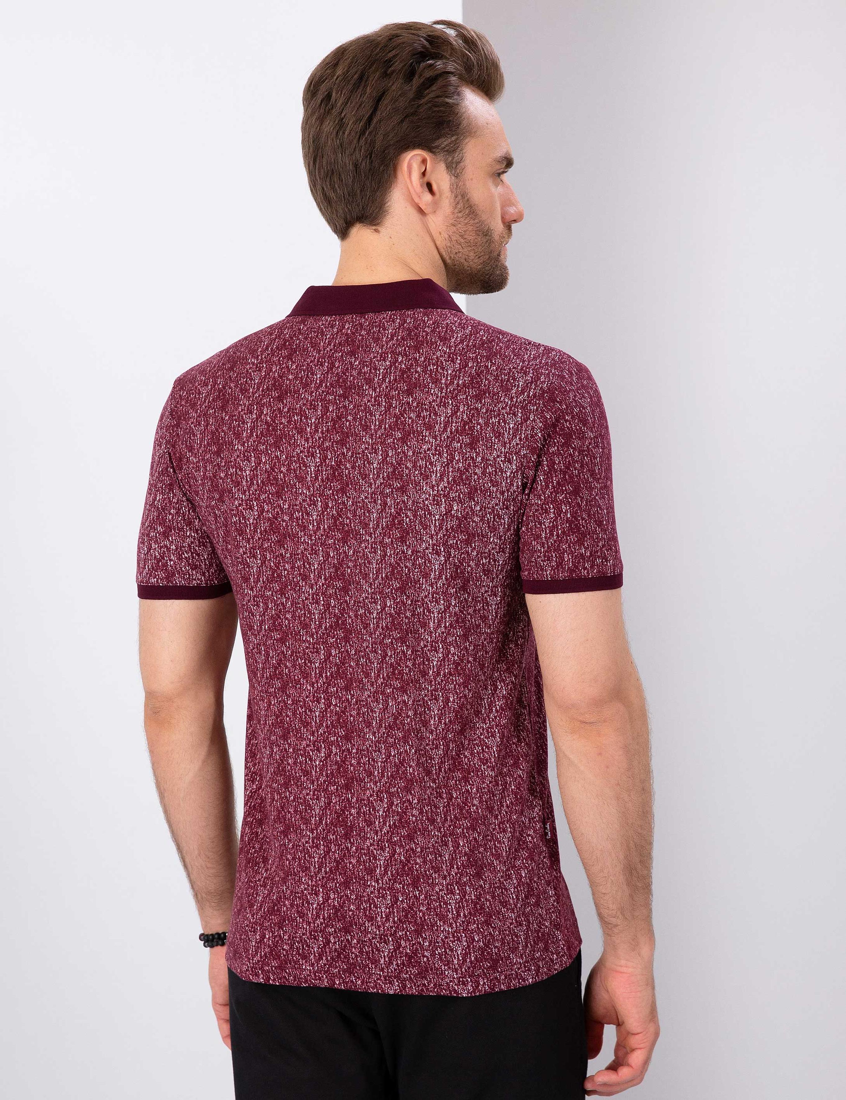 Bordo Slim Fit Tişört