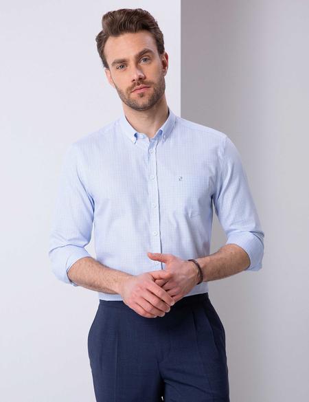 Mavi Regular Fit Uzun Kollu Gömlek