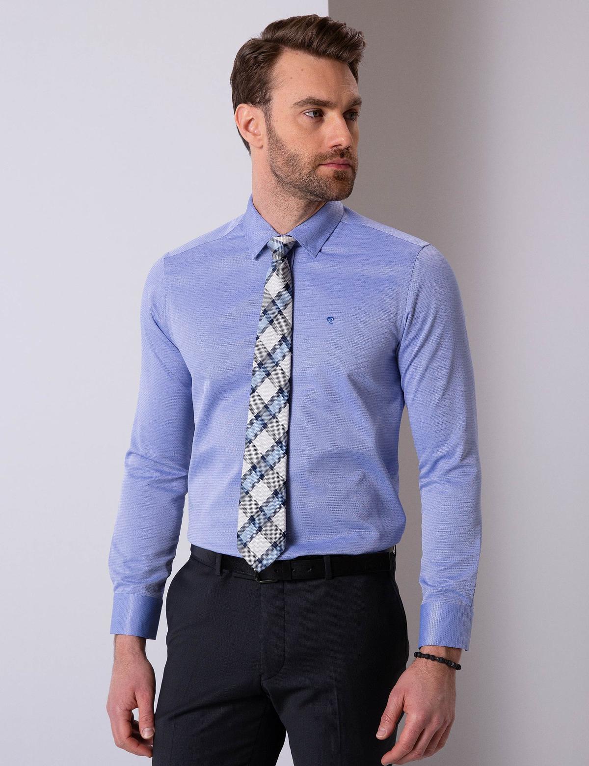 Koyu Mavi Slim Fit Gömlek