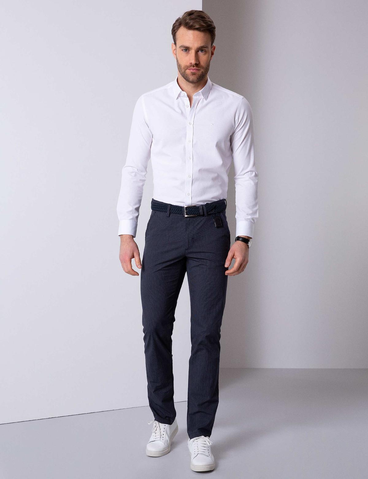 Beyaz Slim Fit Gömlek