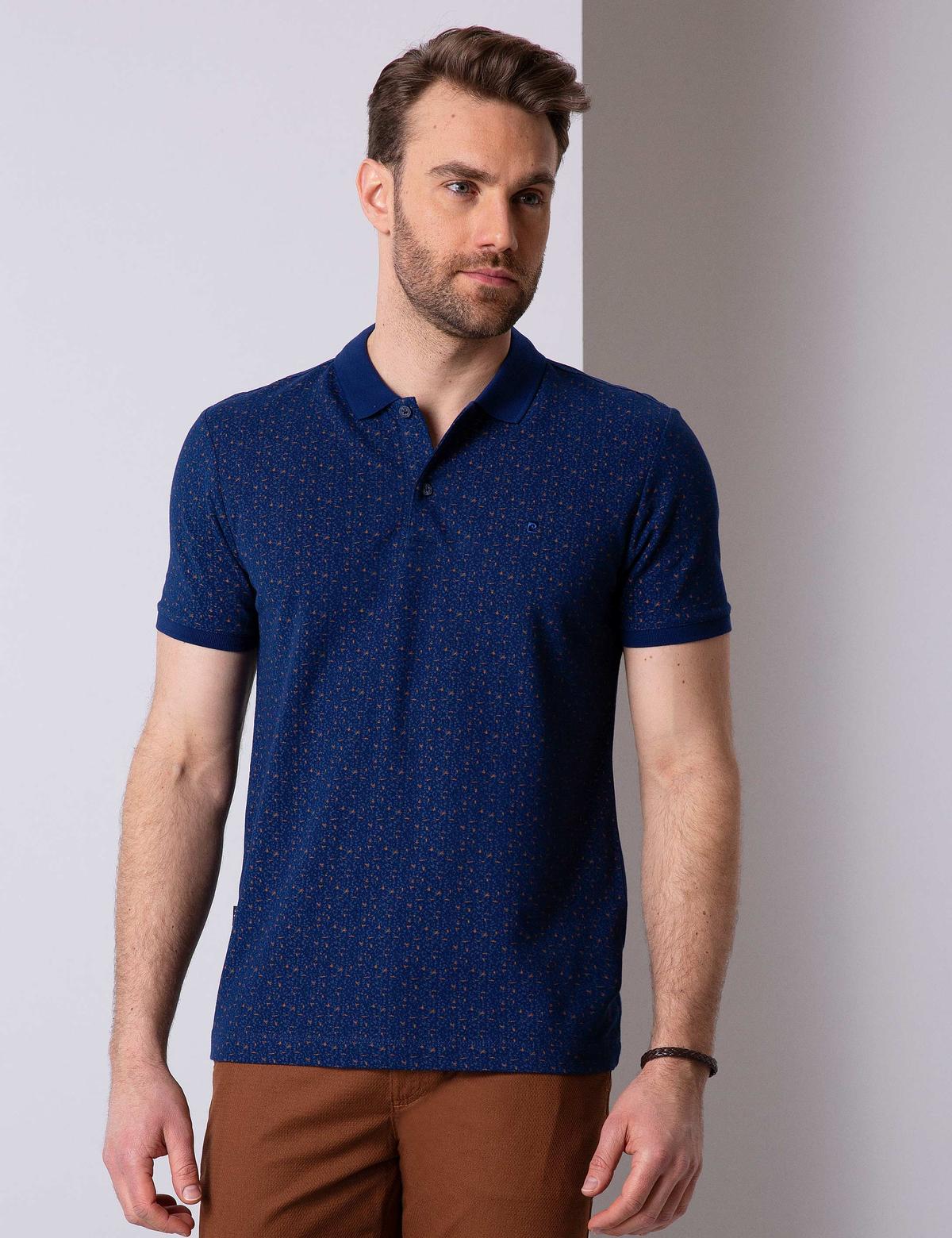 Lacivert Slim Fit Polo Yaka T-Shirt