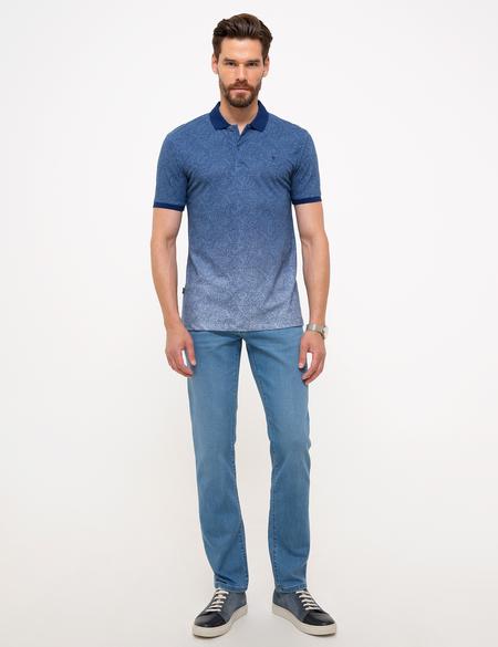 Koyu Mavi Straight Fit Denim Pantolon
