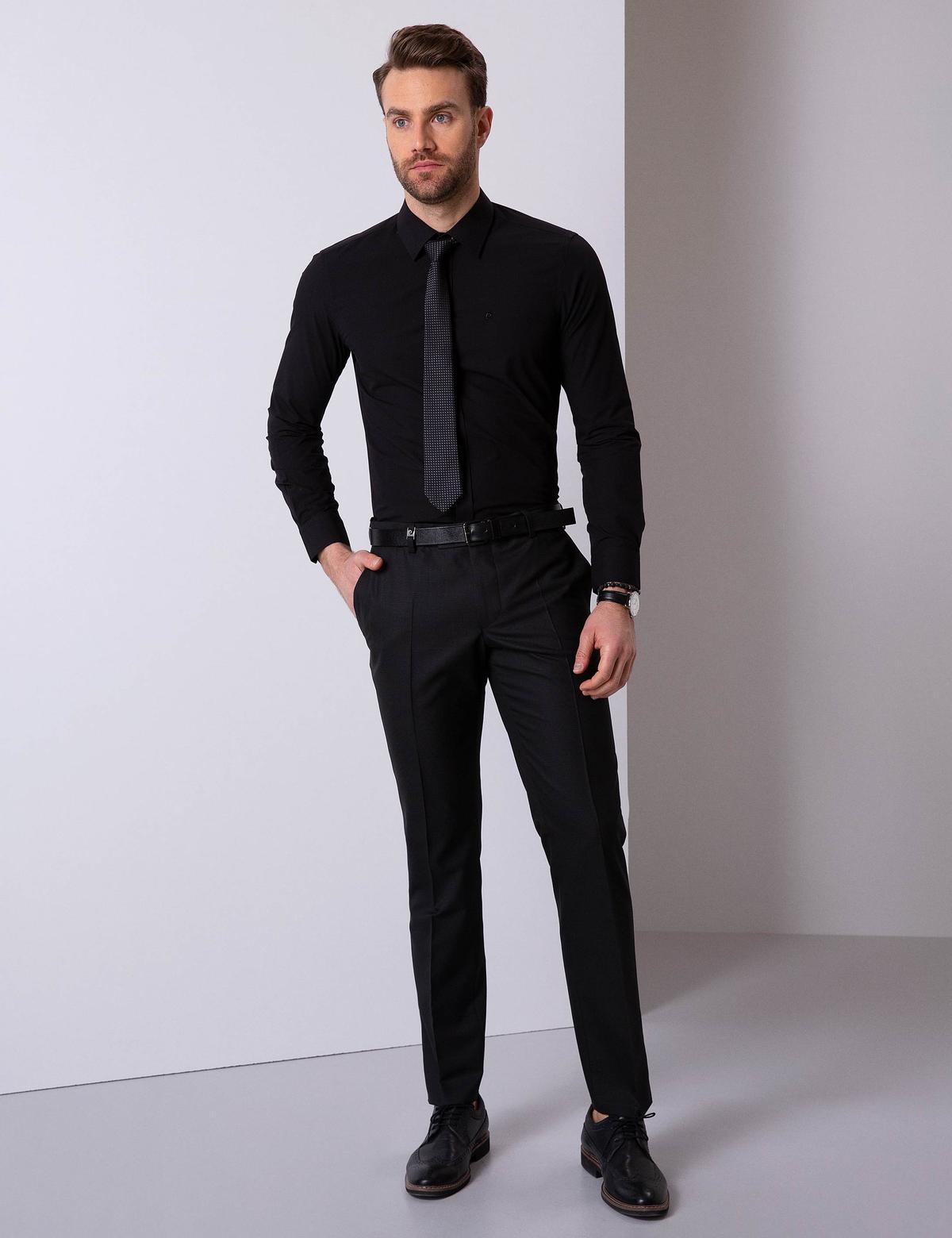 Siyah Slim Fit Pantolon