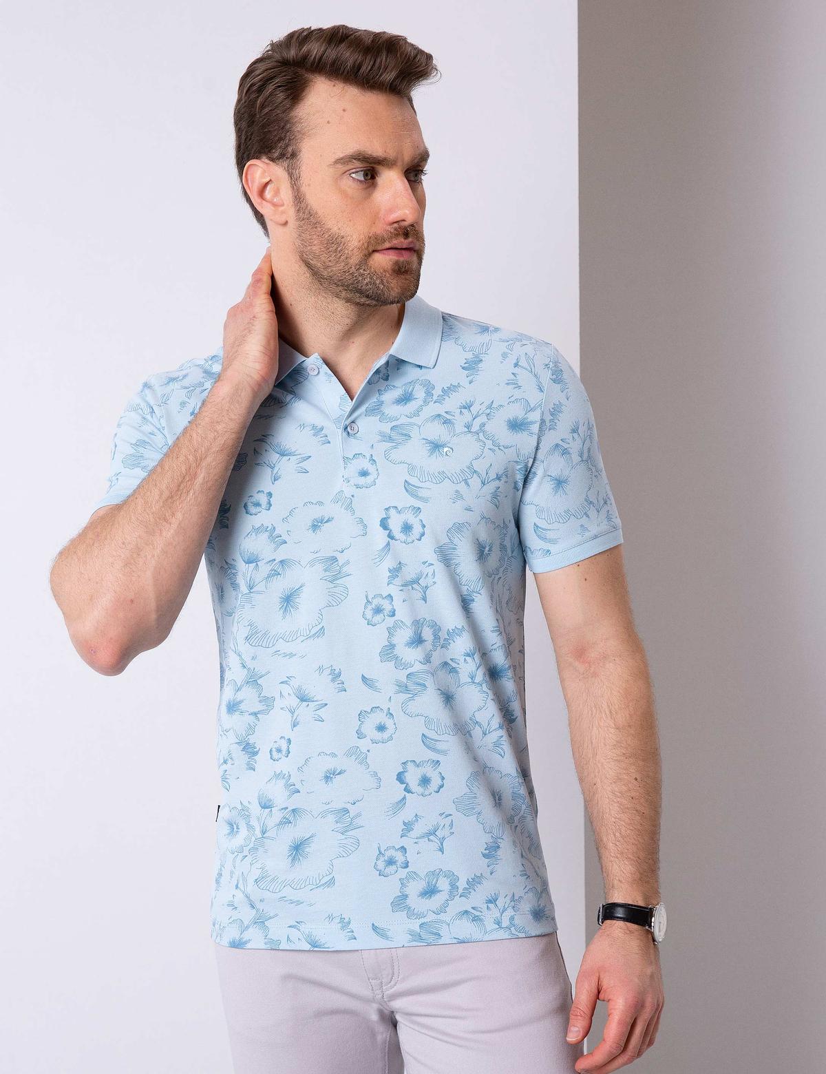 Mavi Slim Fit Tişört