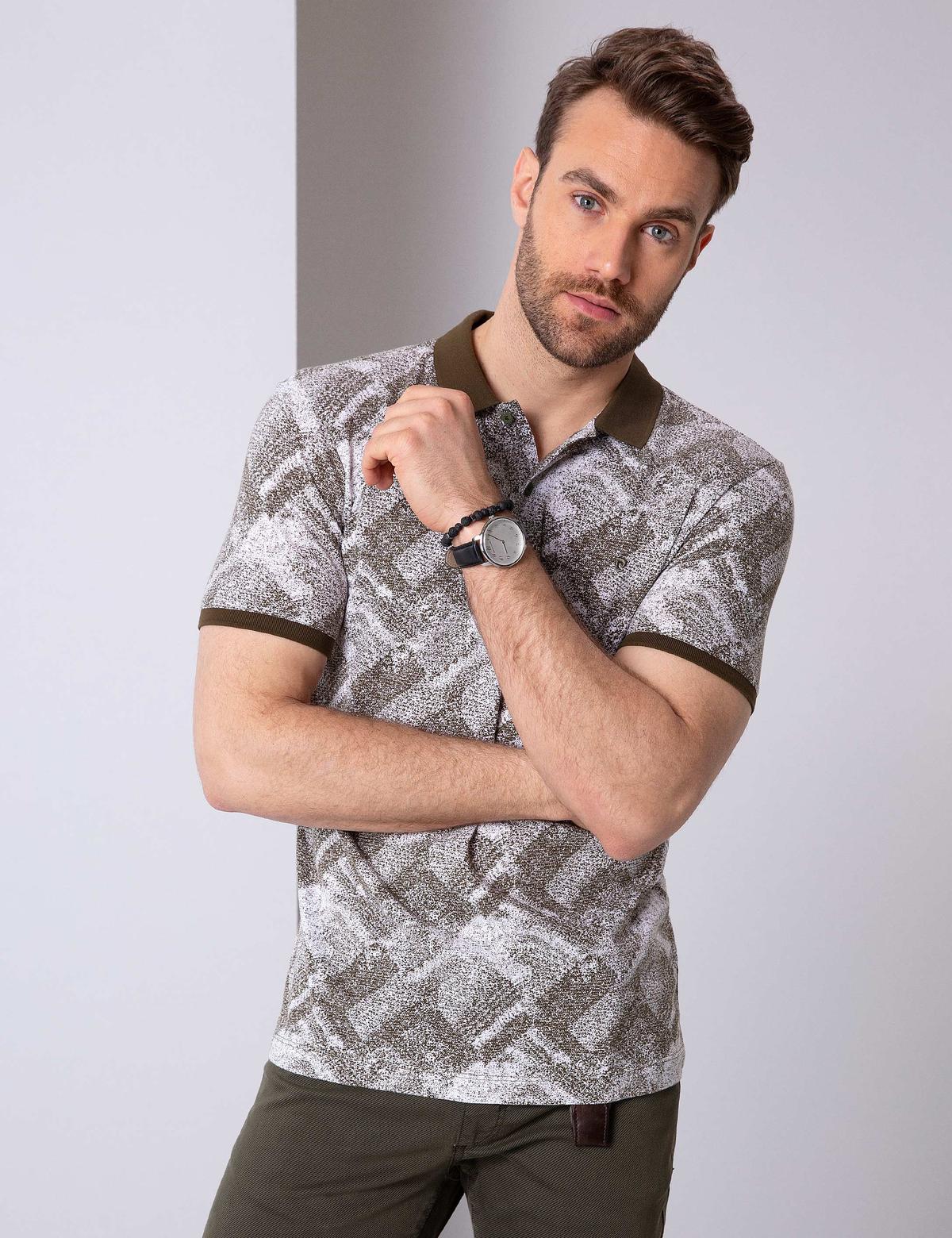 Yeşil Slim Fit Tişört