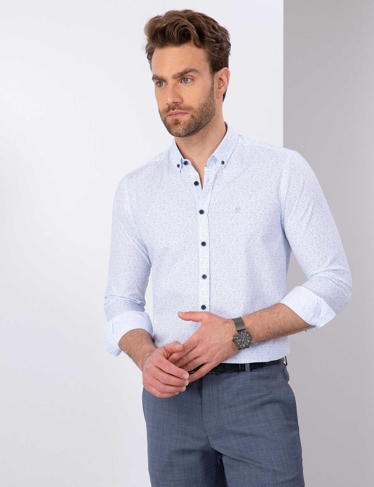 Mavi Slim Fit Gömlek