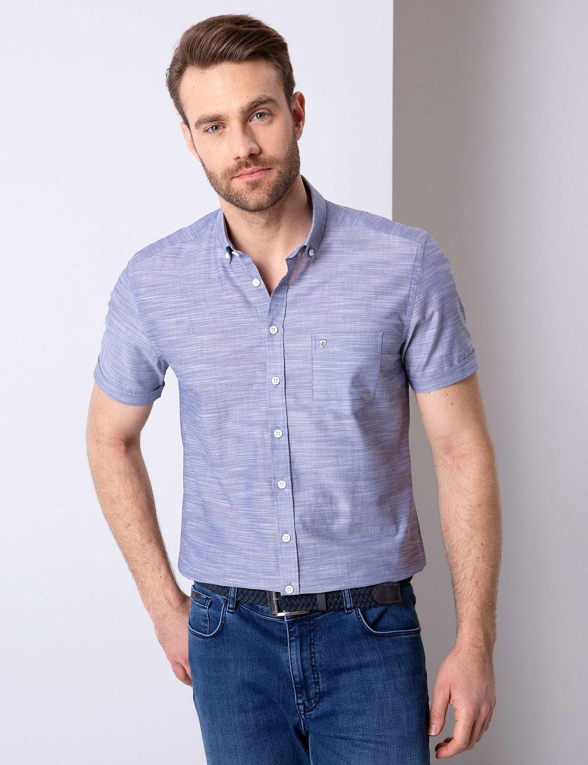 Mavi Regular Fit Kısa Kollu Gömlek