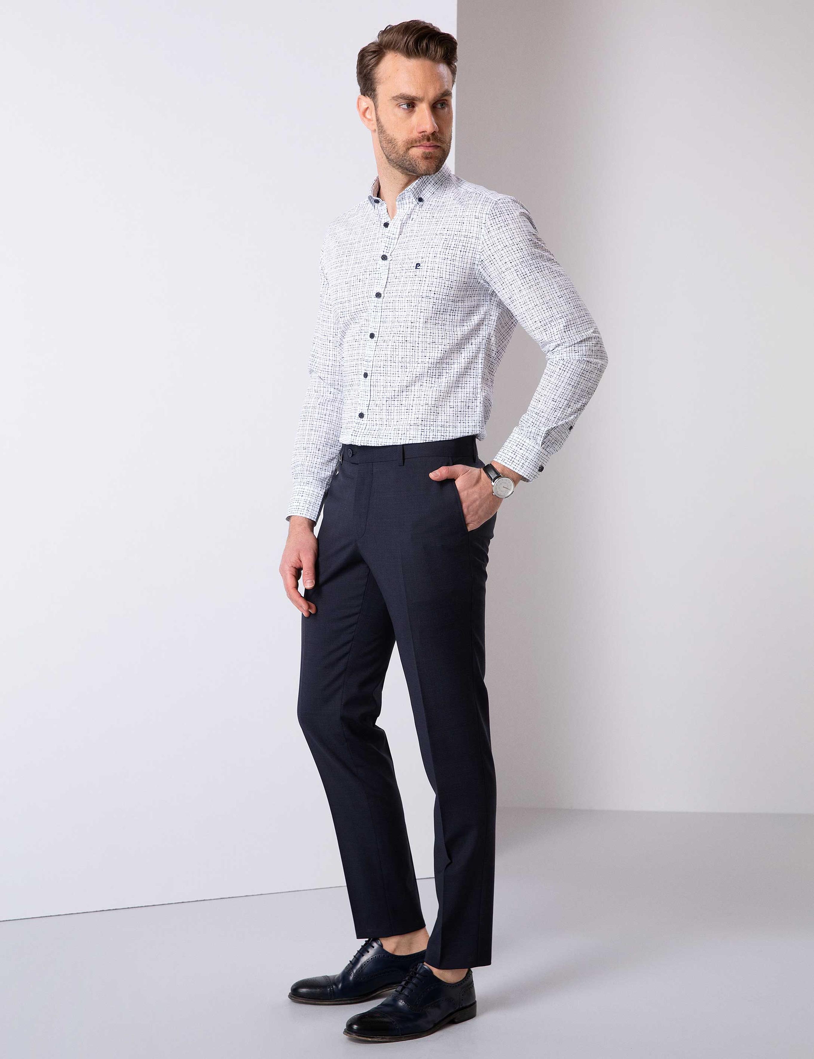 Lacivert Ekstra Slim Fit Pantolon