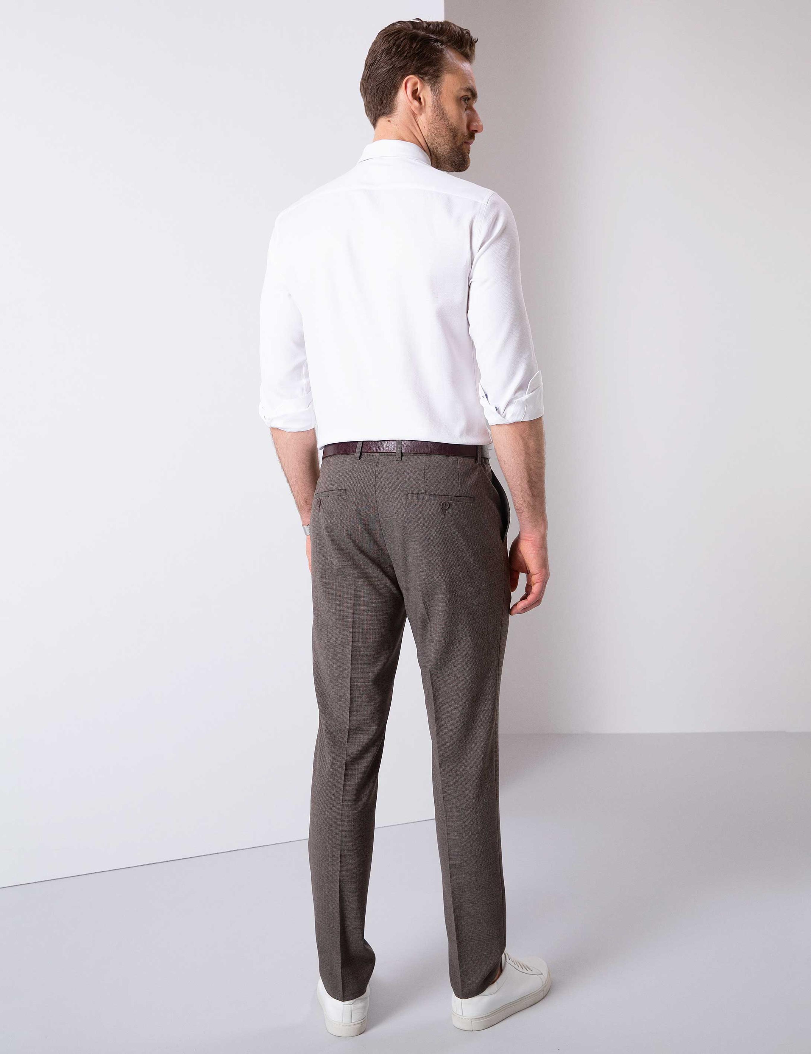 Açık Kahverengi Ekstra Slim Fit Pantolon