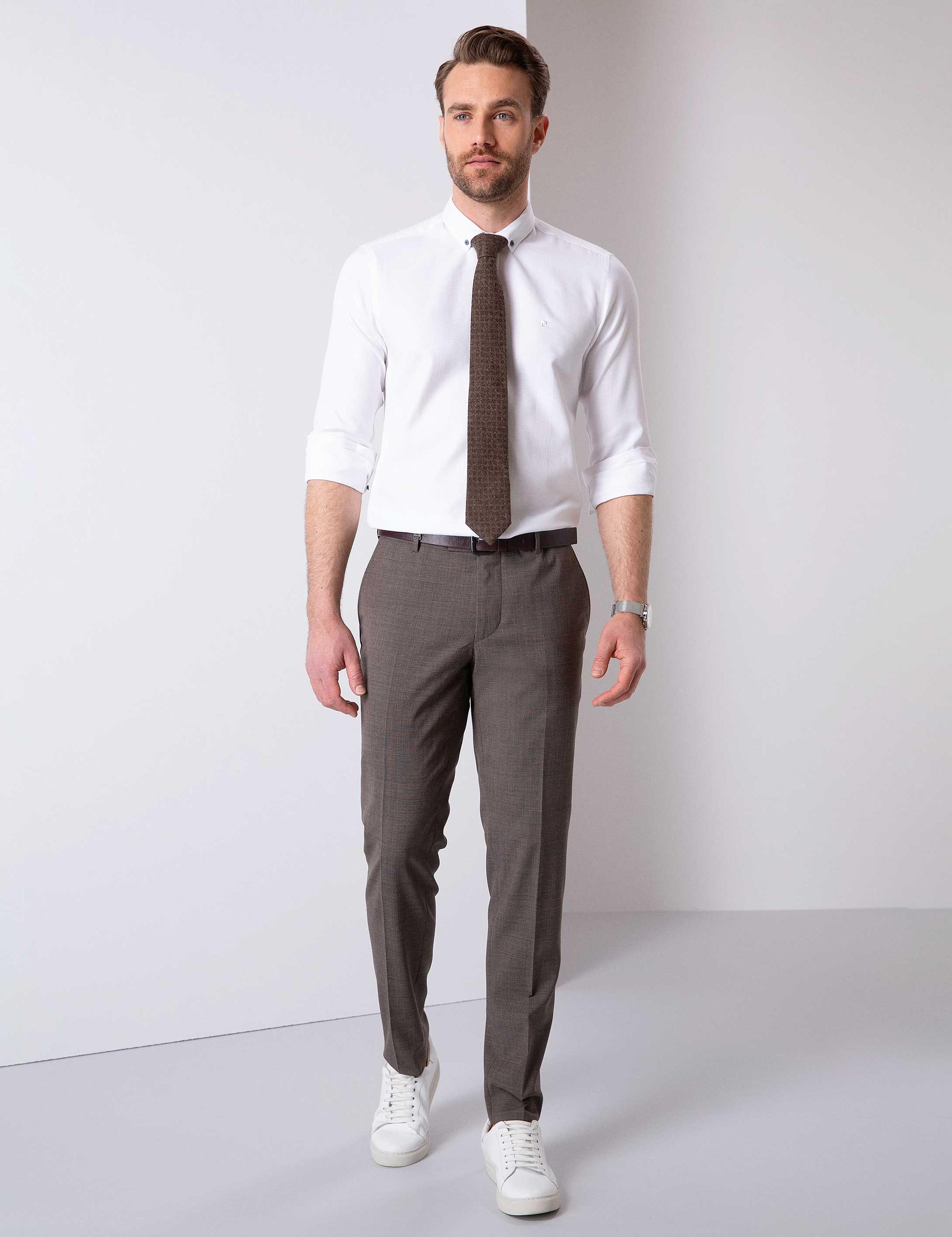 Açık Kahverengi Ekstra Slim Fit Pantolon
