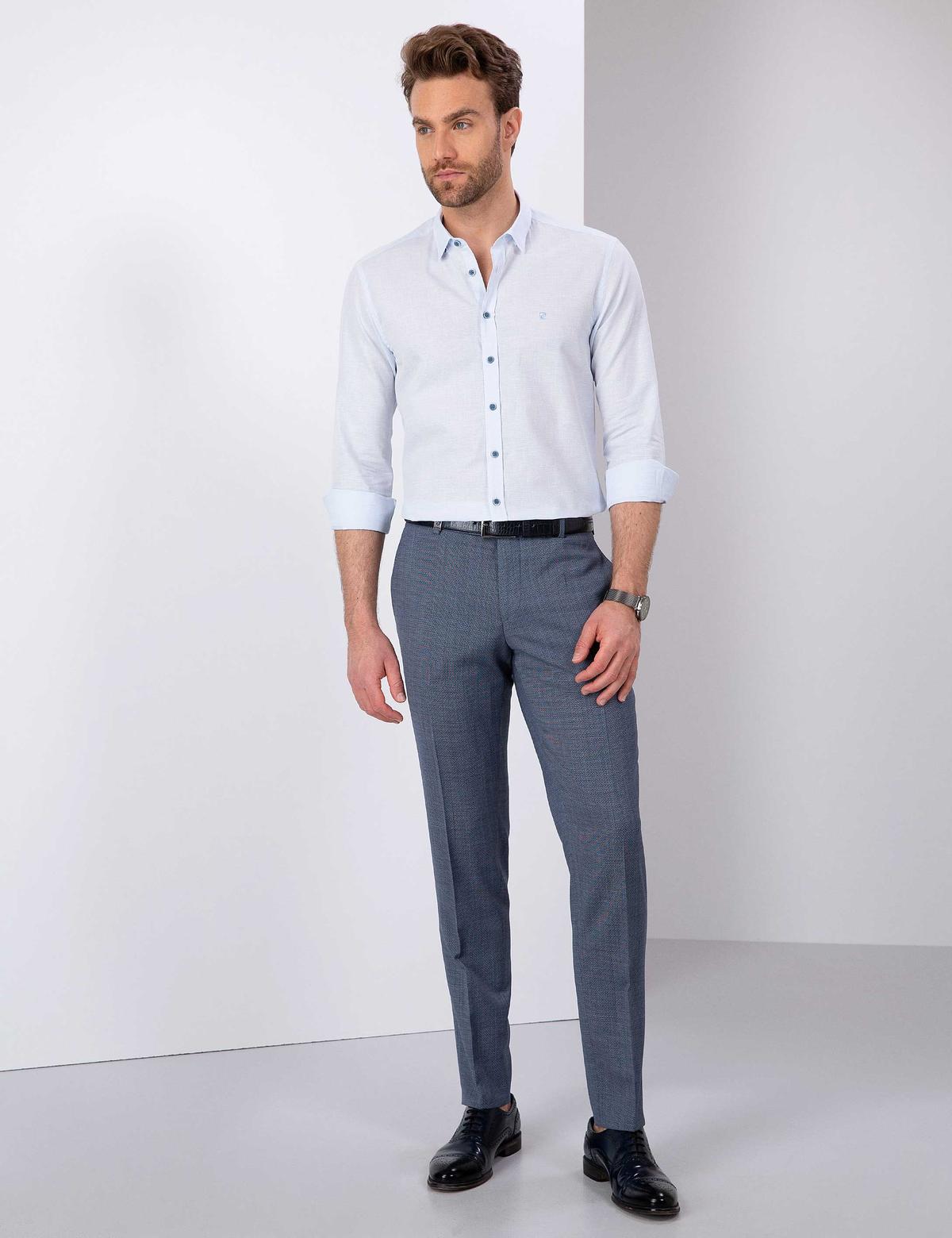 Koyu Mavi Ex. Slim Fit Kumaş Pantolon