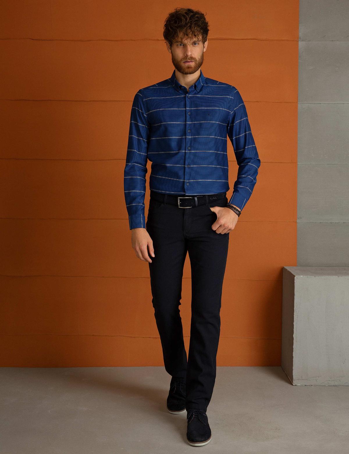 Lacivert Slim Fit Gömlek