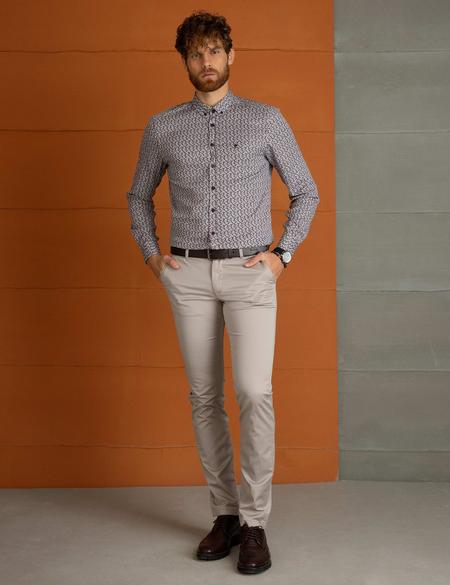Taş Slim Fit Kanvas Pantolon