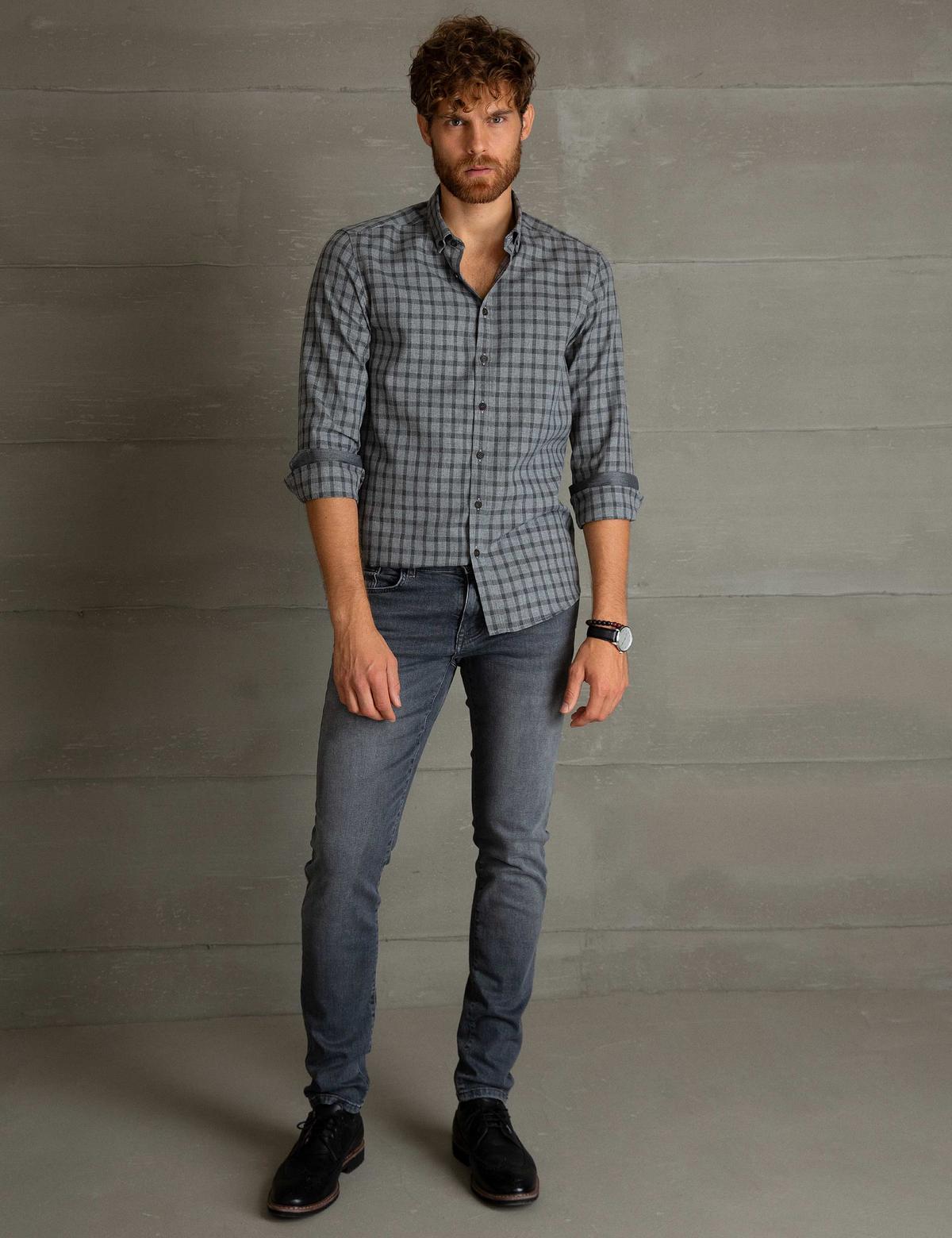 Füme Slim Fit Gömlek
