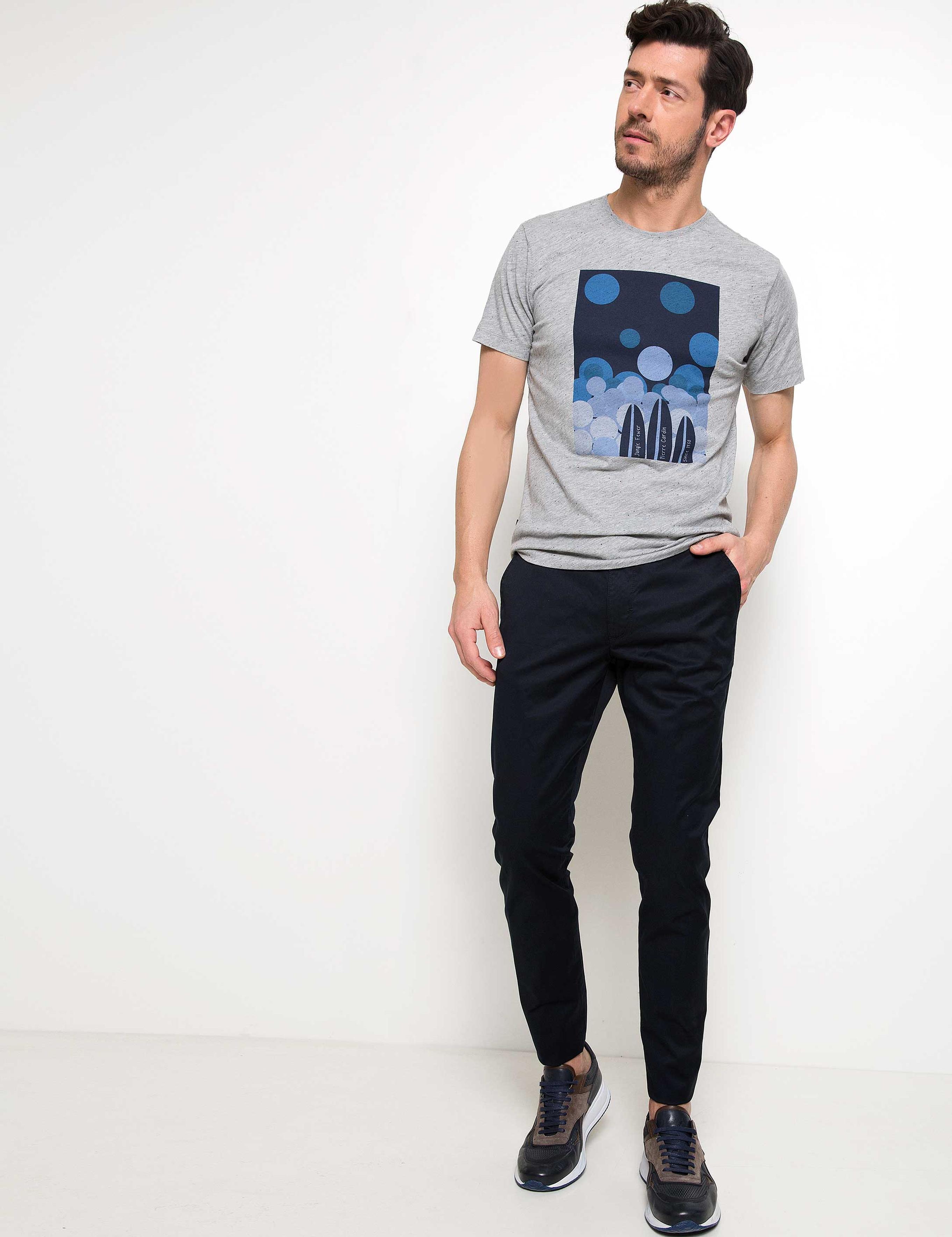 Lacivert Slim Fit Chino Pantolon