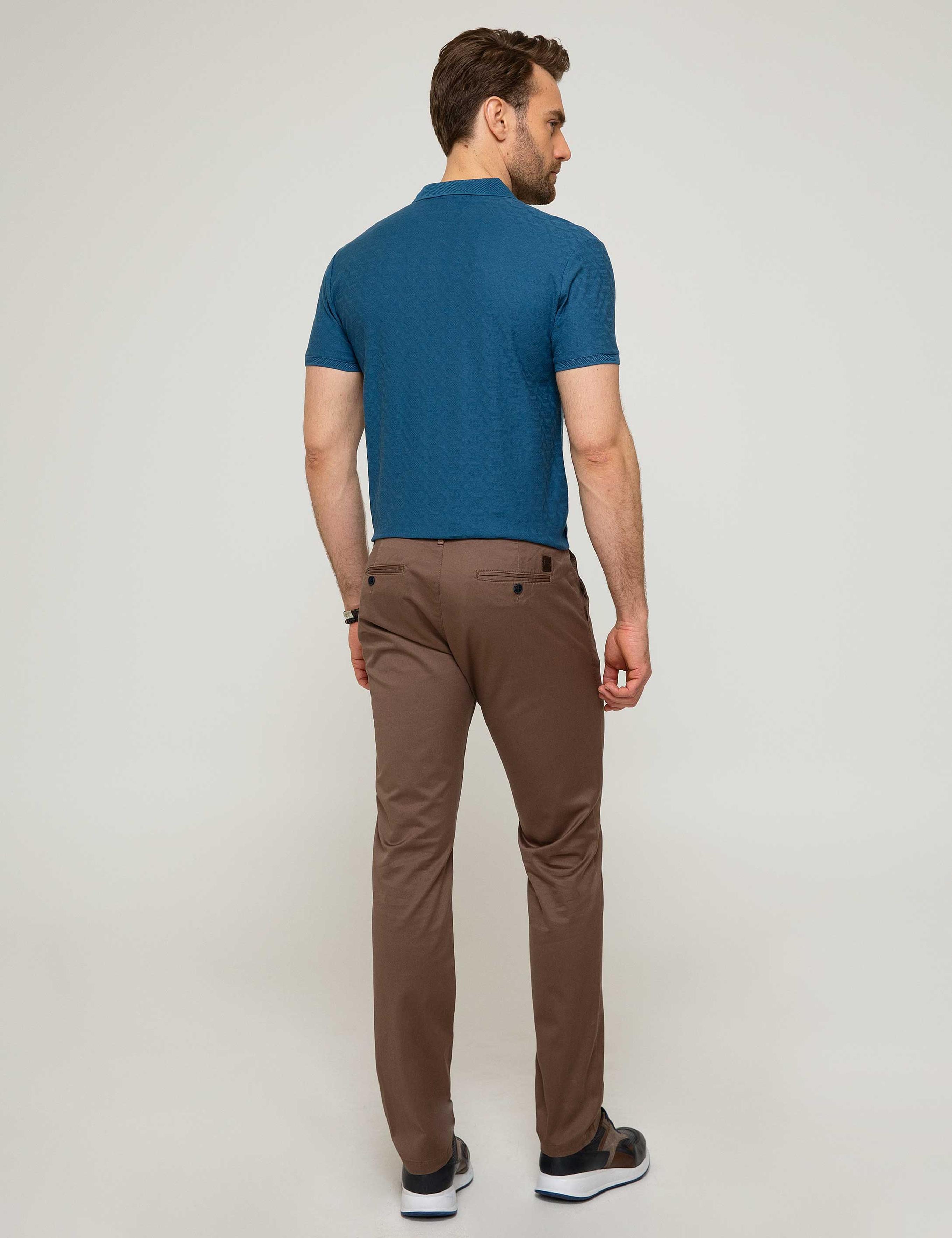 Açık Kahverengi Slim Fit Chino Pantolon