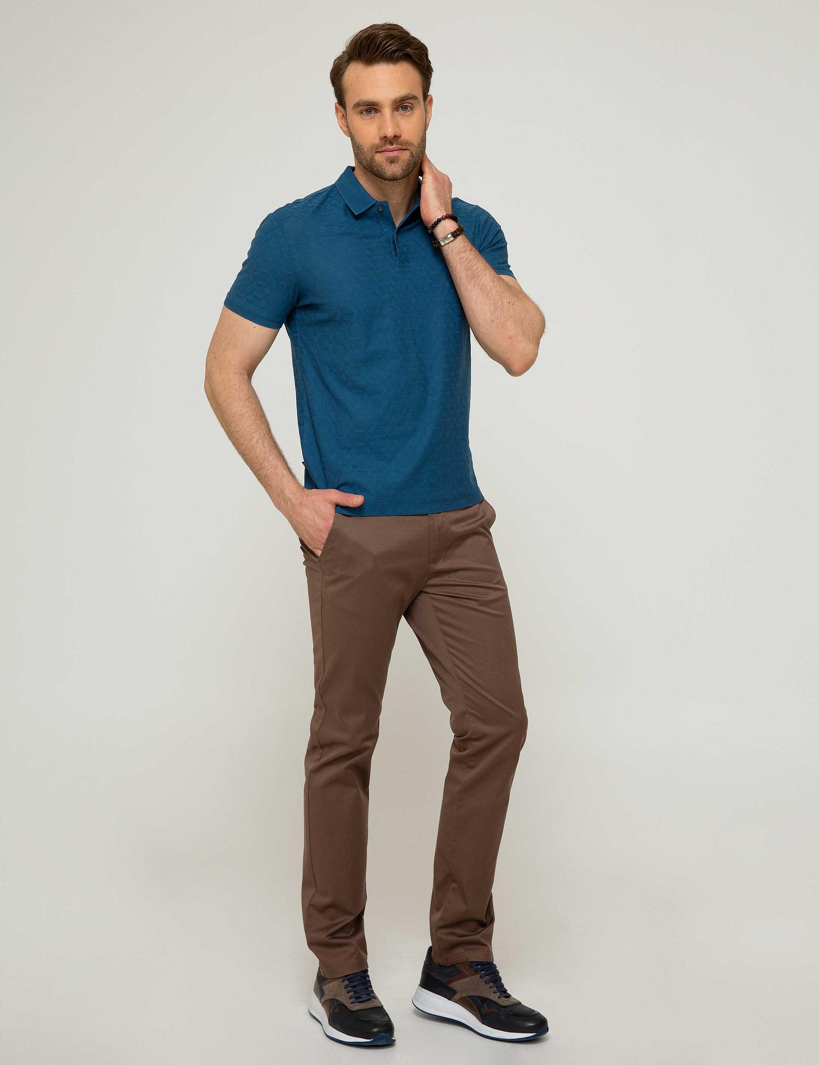 Açık Kahverengi Slim Fit Chino Pantolon