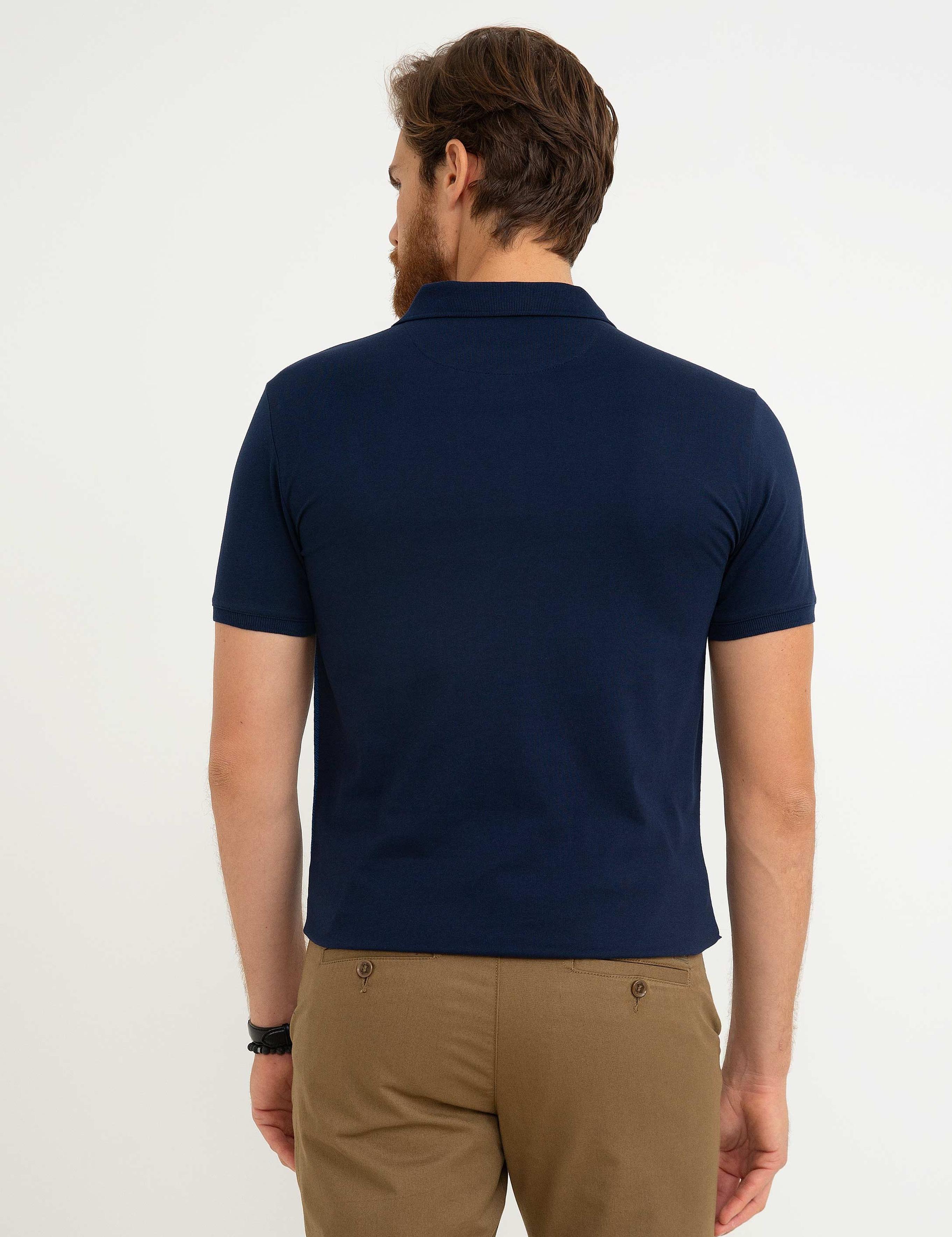 Lacivert Slim Fit Tişört