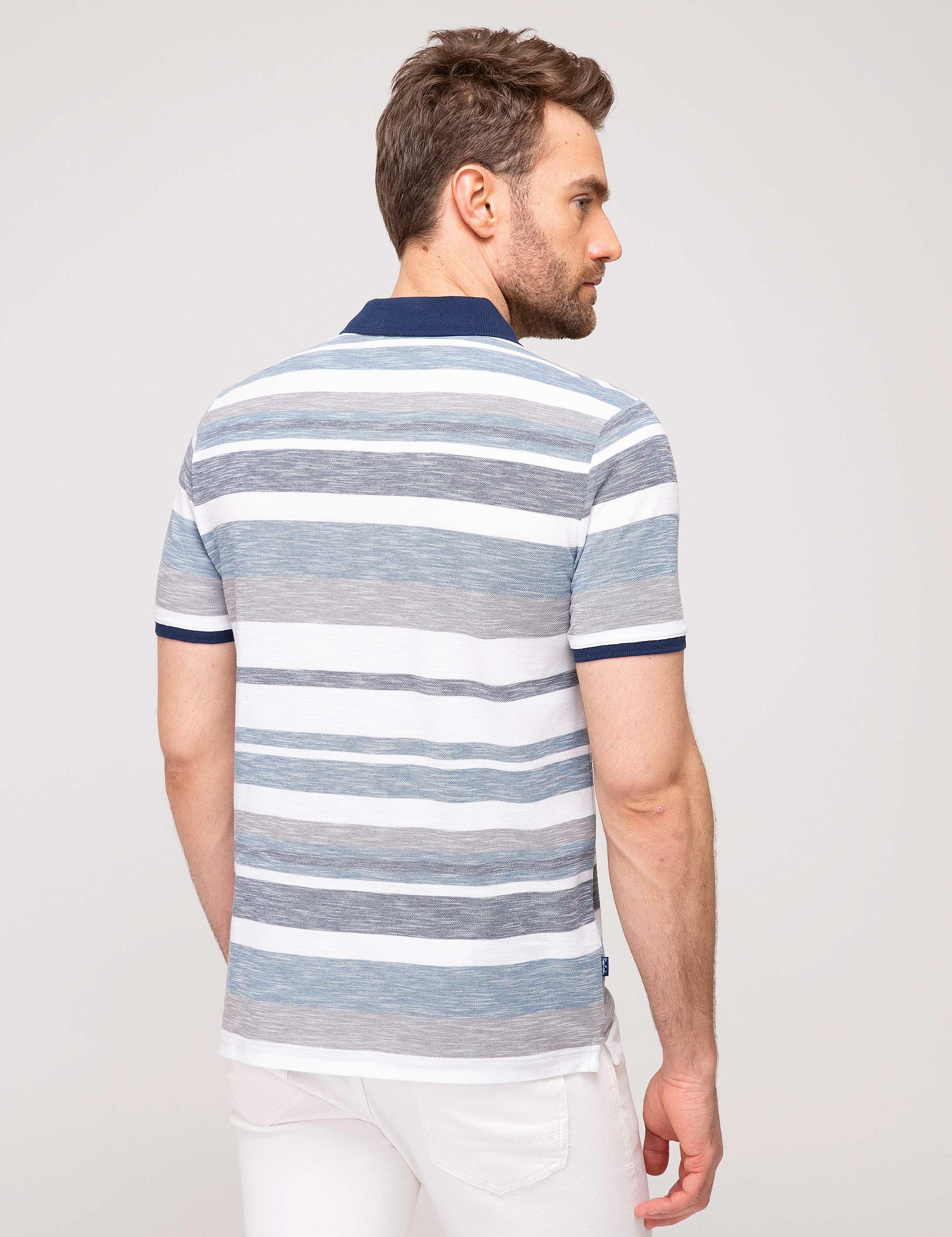 Lacivert Regular Fit Polo Yaka T-Shirt