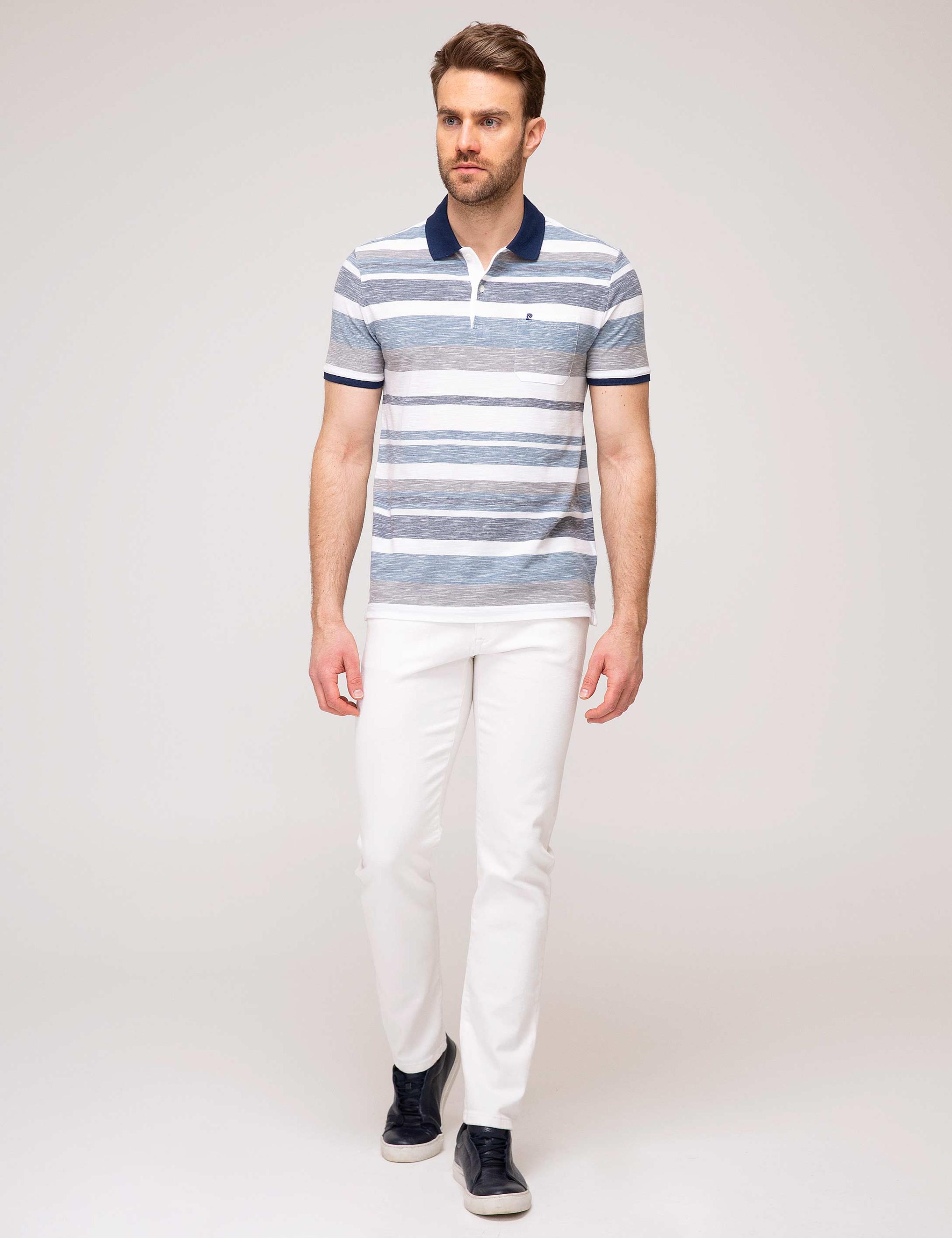 Lacivert Regular Fit Polo Yaka T-Shirt
