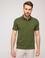 Koyu Yeşil Regular Fit Polo Yaka Basic T-shirt