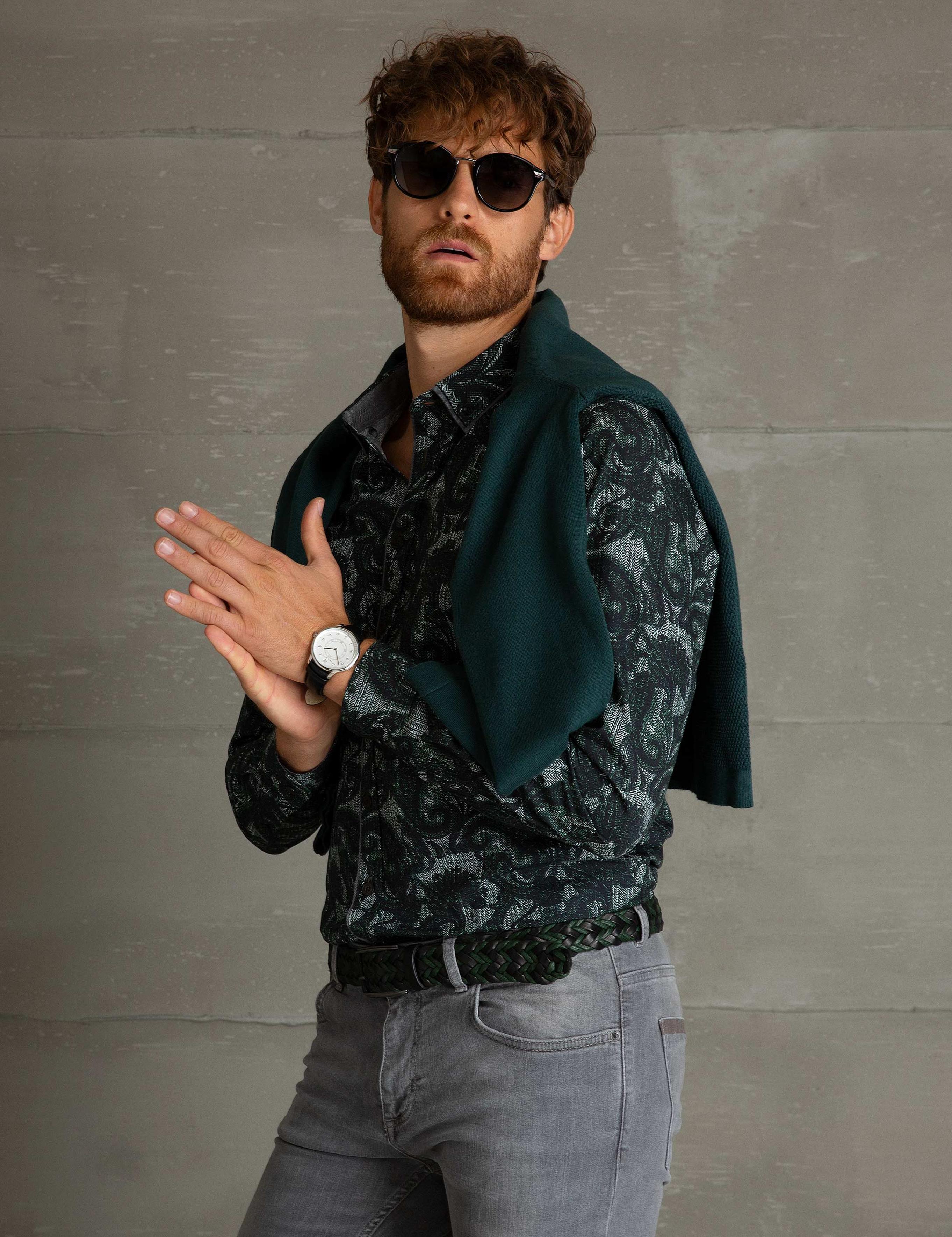 Yeşil Slim Fit Gömlek