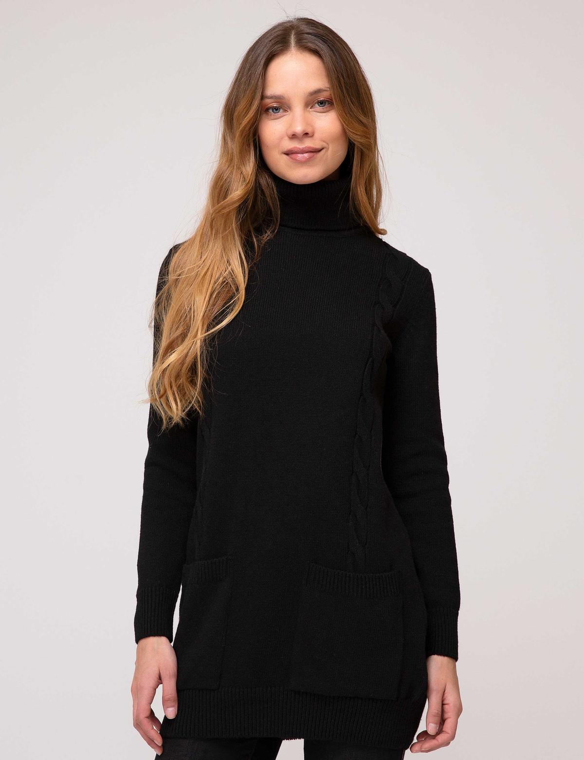 Siyah Oversize Kazak