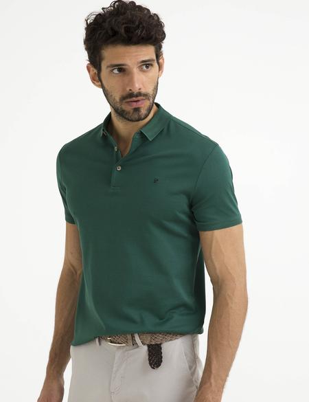 Koyu Yeşil Slim Fit Basic Tişört