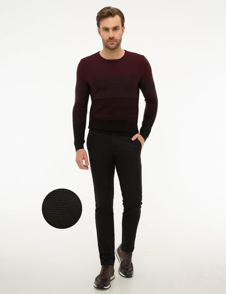 Siyah Slim Fit Chino Pantolon