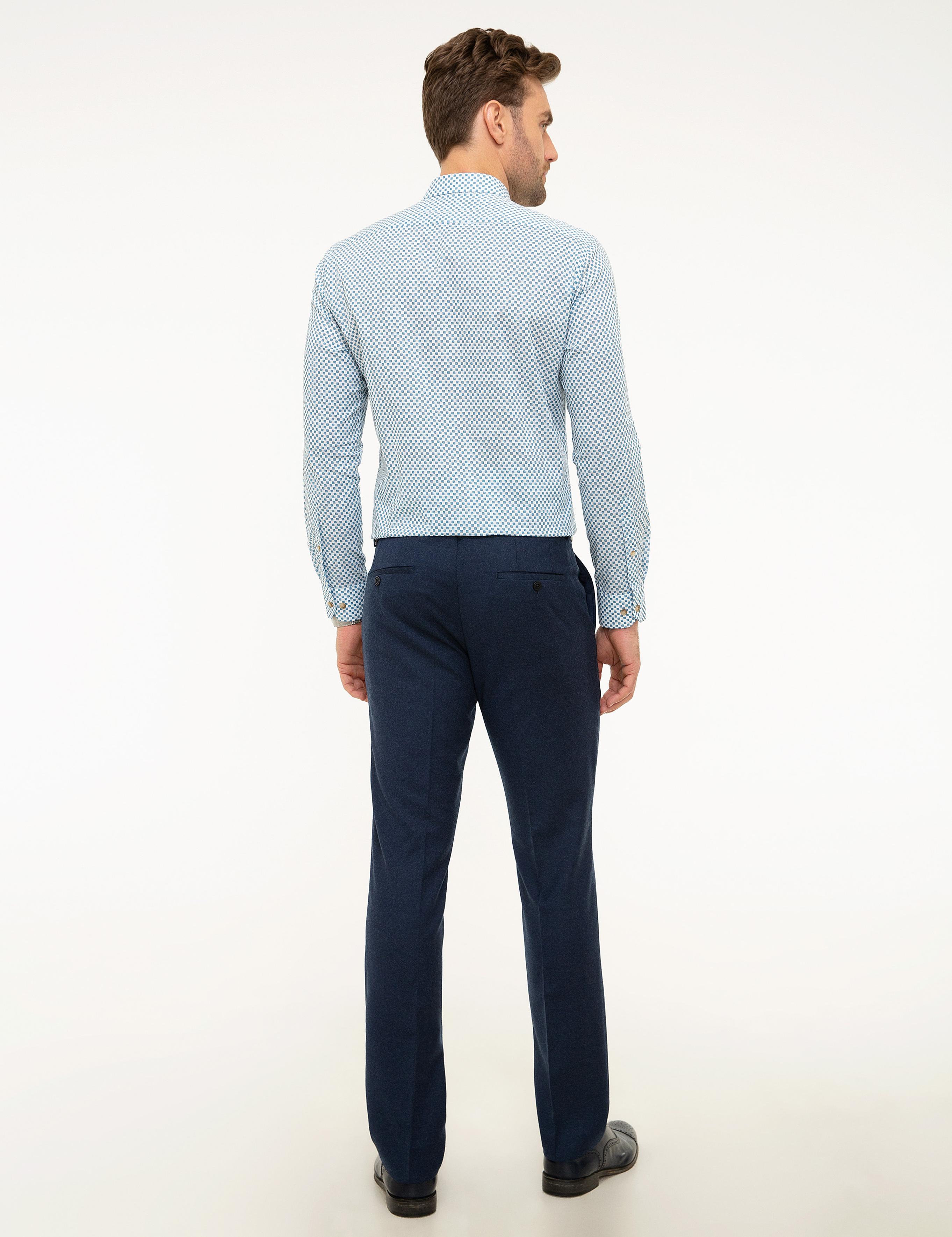 Lacivert Slim Fit Kumaş Pantolon