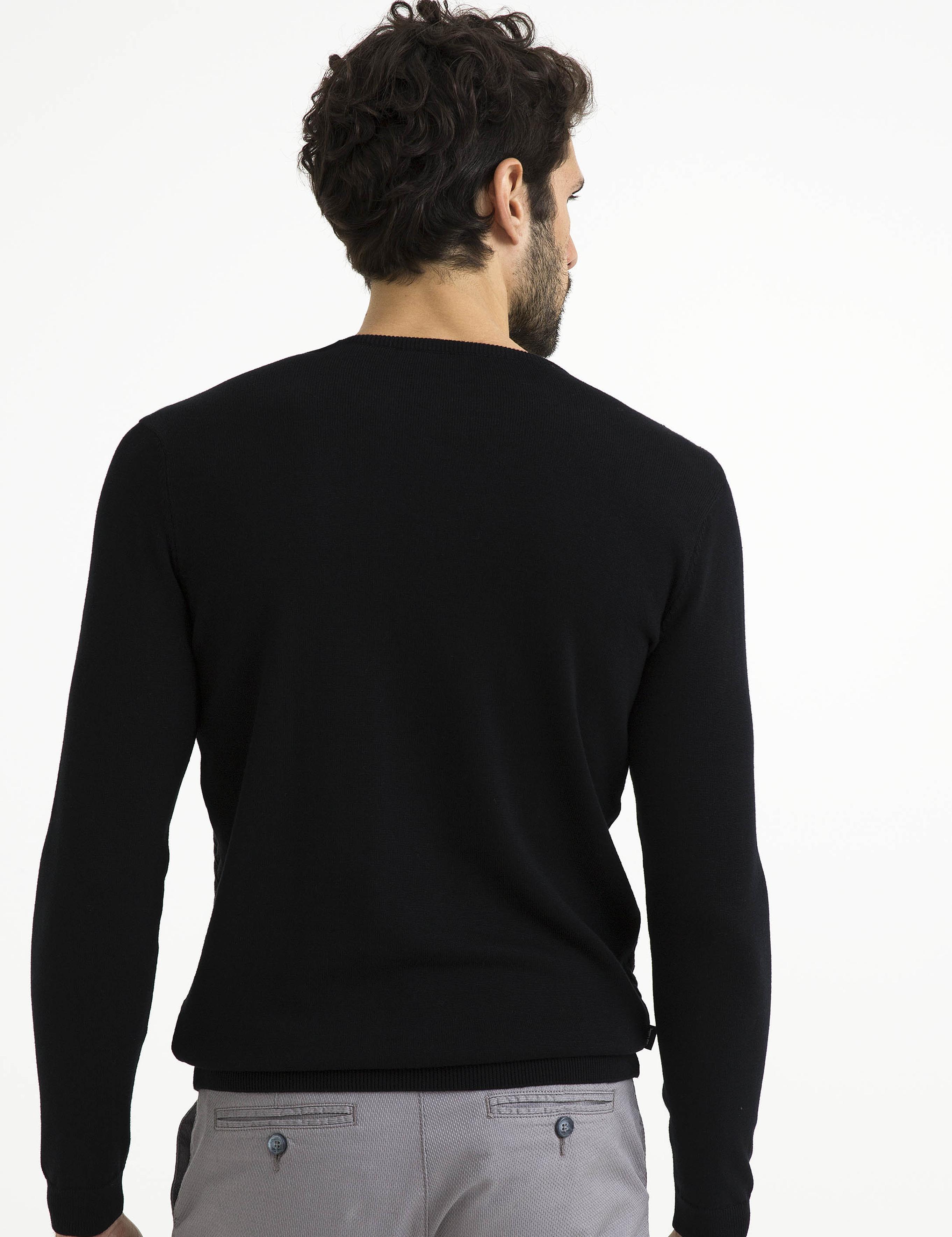 Siyah Slim Fit Kazak