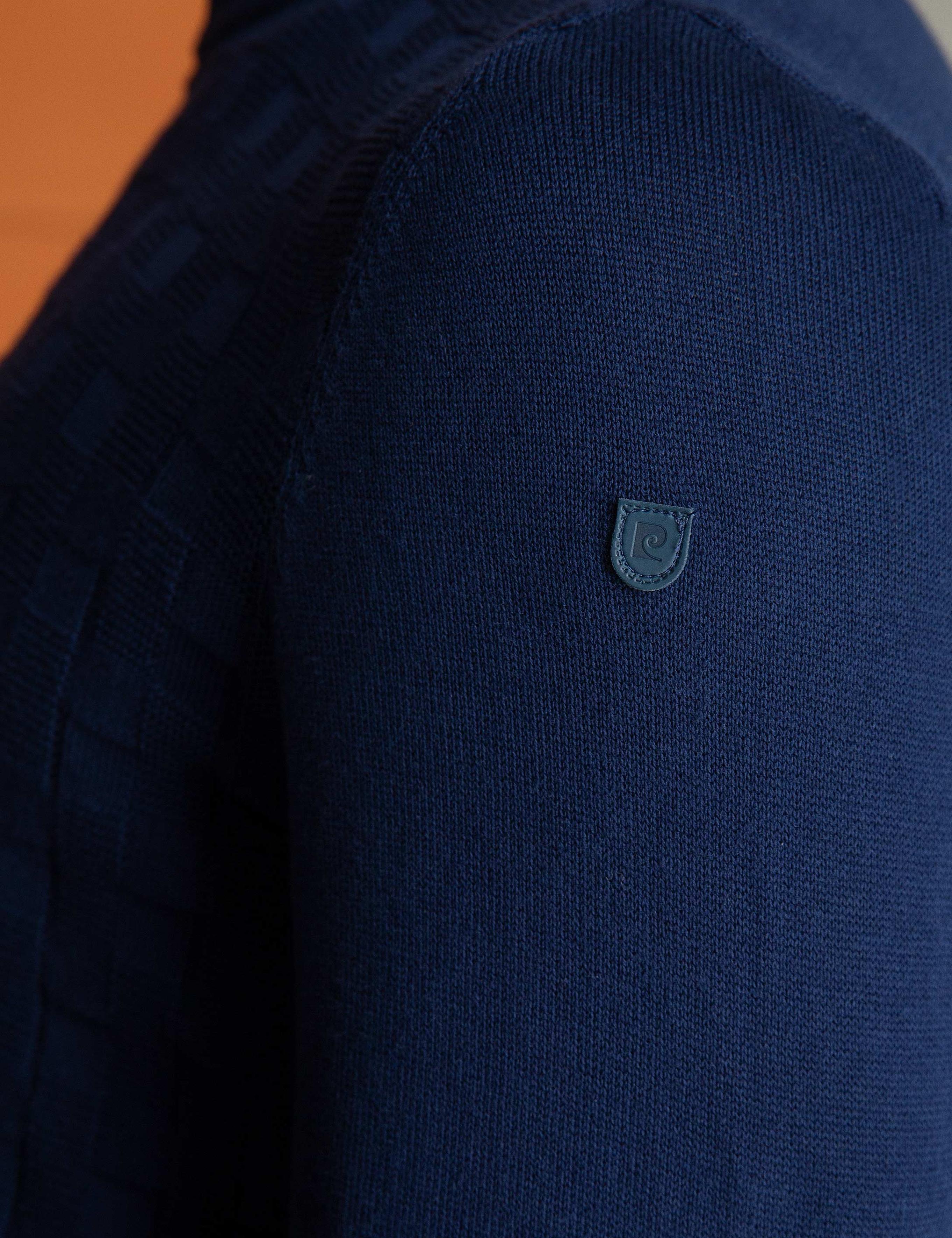 Lacivert Slim Fit Kazak