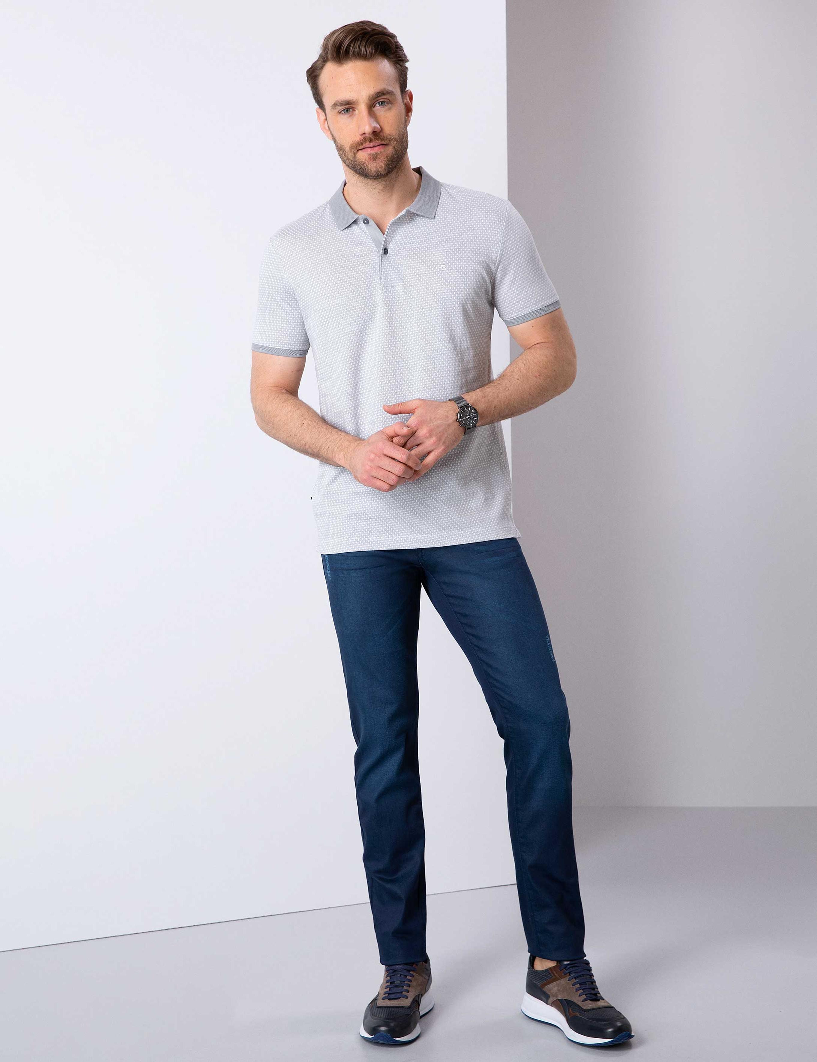 Gri Slim Fit Tişört