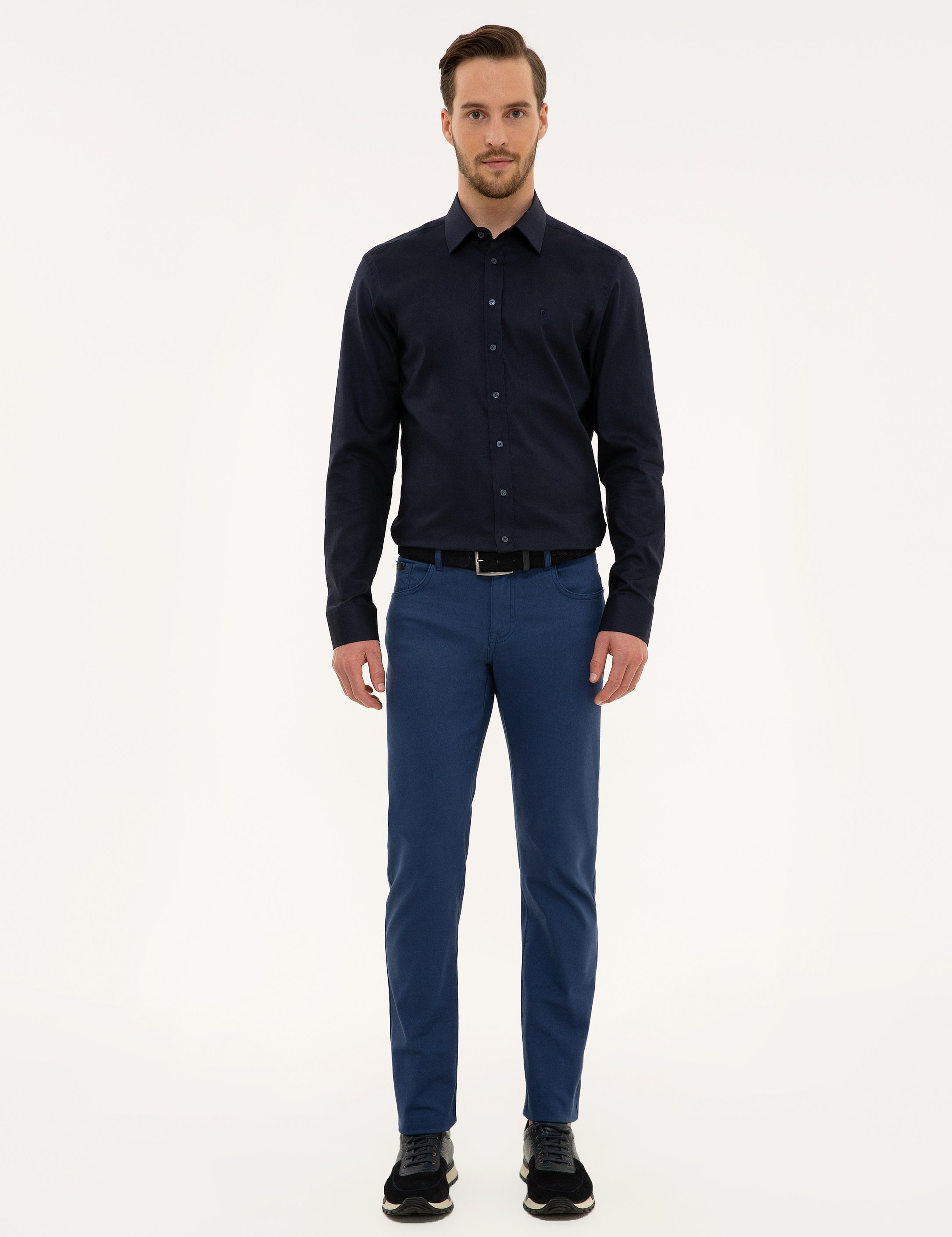 Lacivert Slim Fit Gömlek