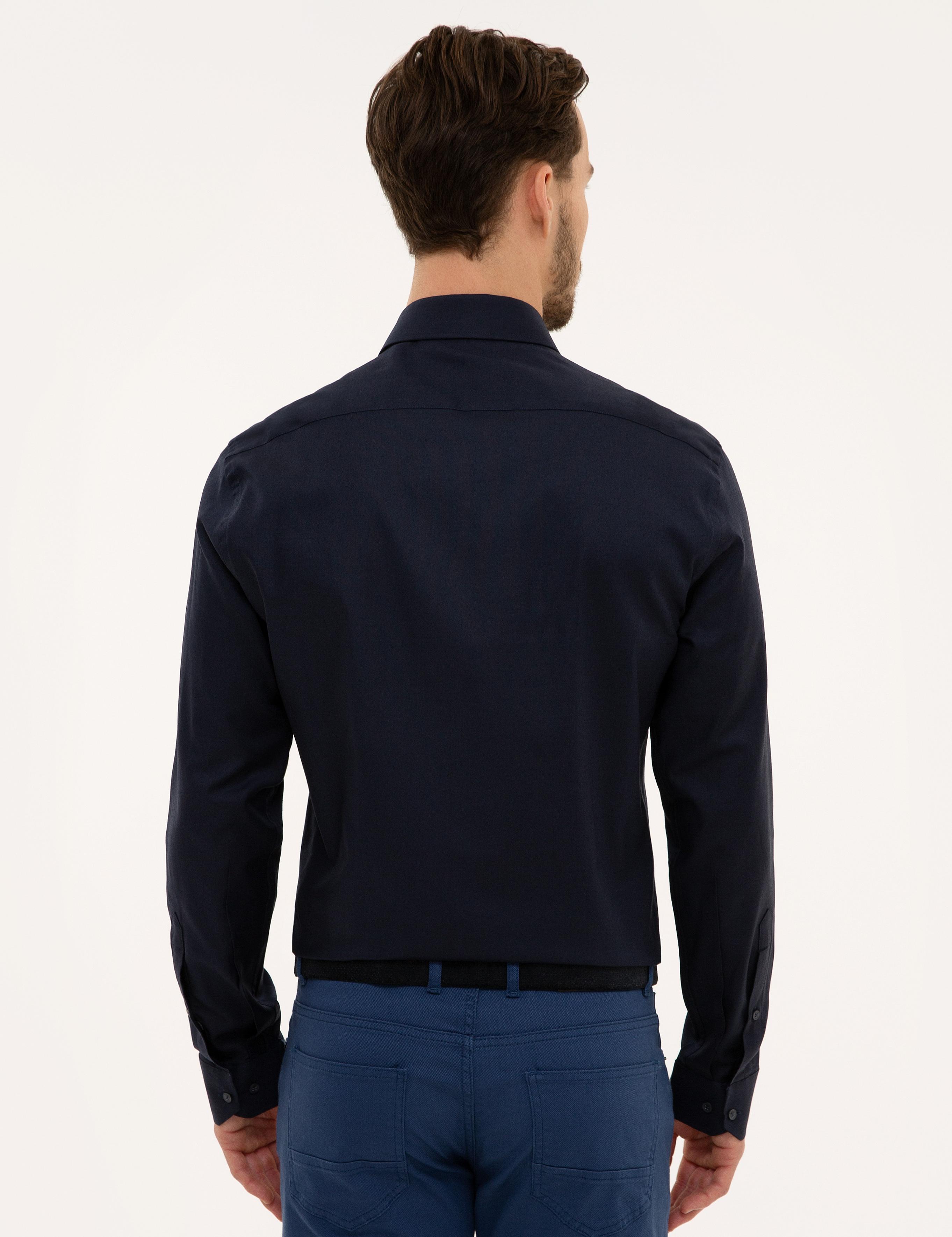 Lacivert Slim Fit Gömlek