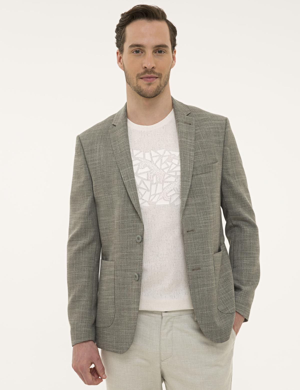 Yeşil Slim Fit Ceket