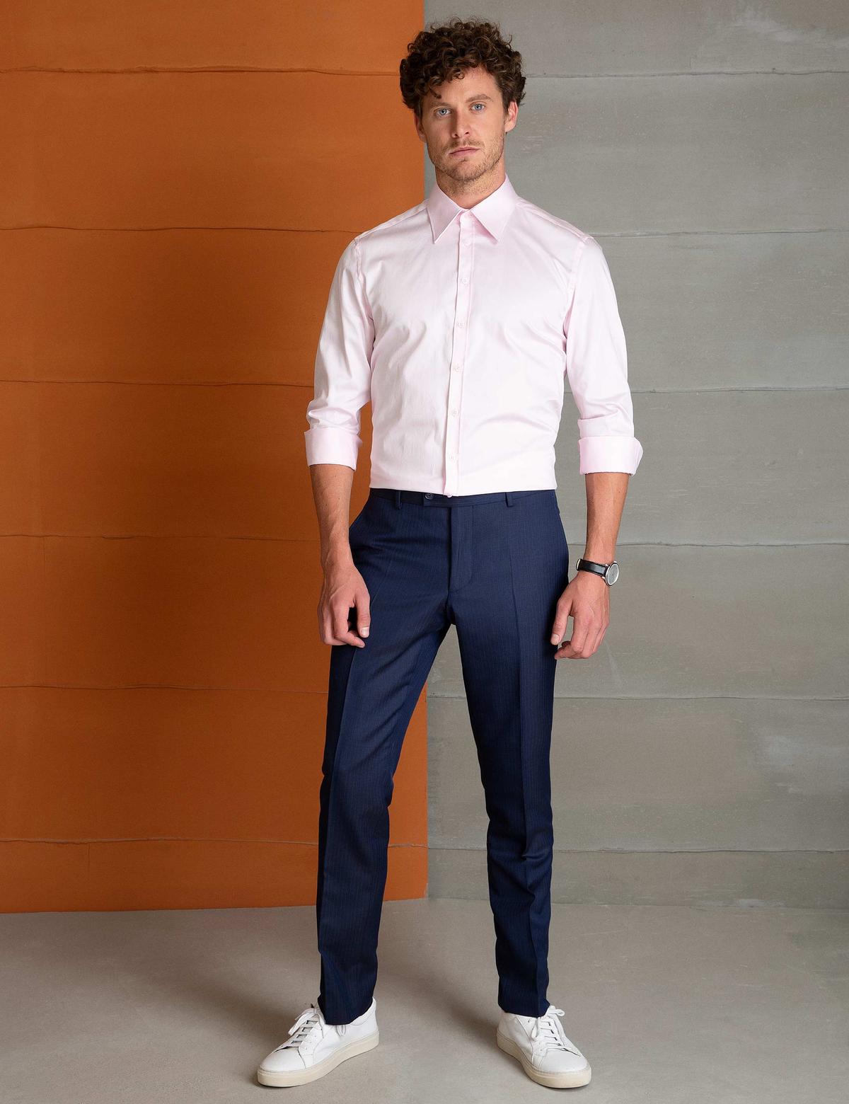 Pembe Slim Fit Gömlek